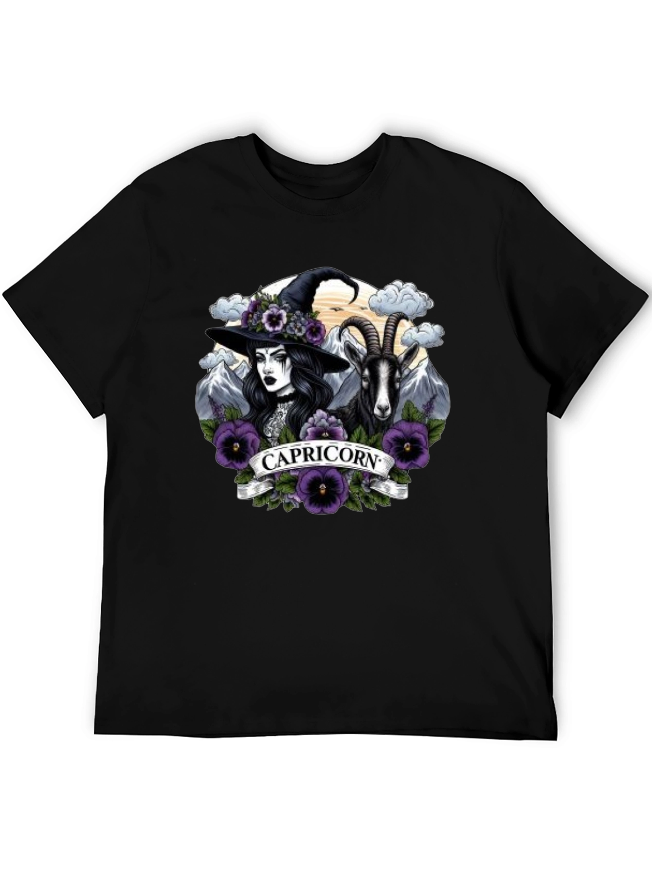 Capricorn Witch & Goat T-Shirt