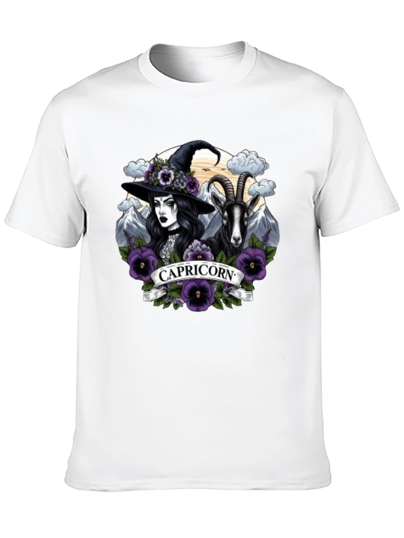 Capricorn Witch & Goat T-Shirt