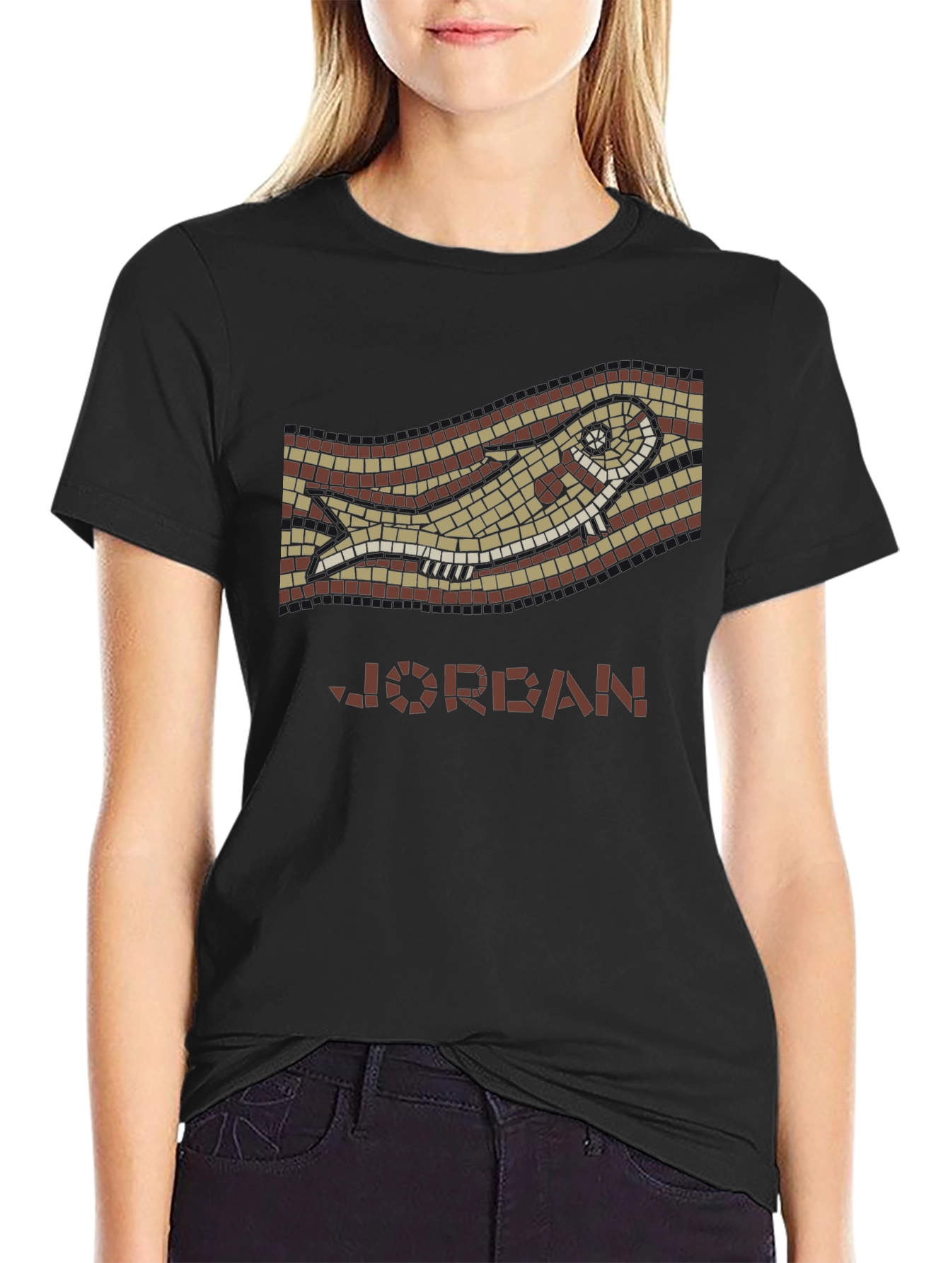 Mosaic Fish Graphic Tee - Jordan Style