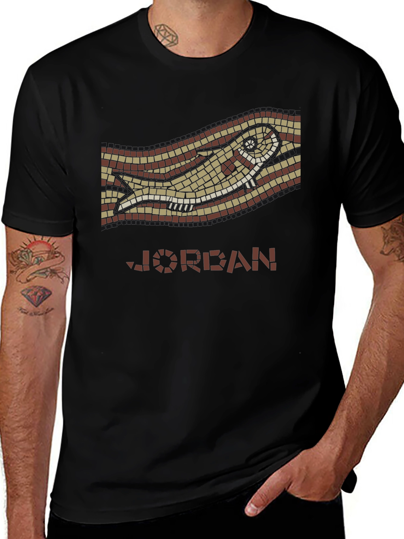 Mosaic Fish Graphic Tee - Jordan Style