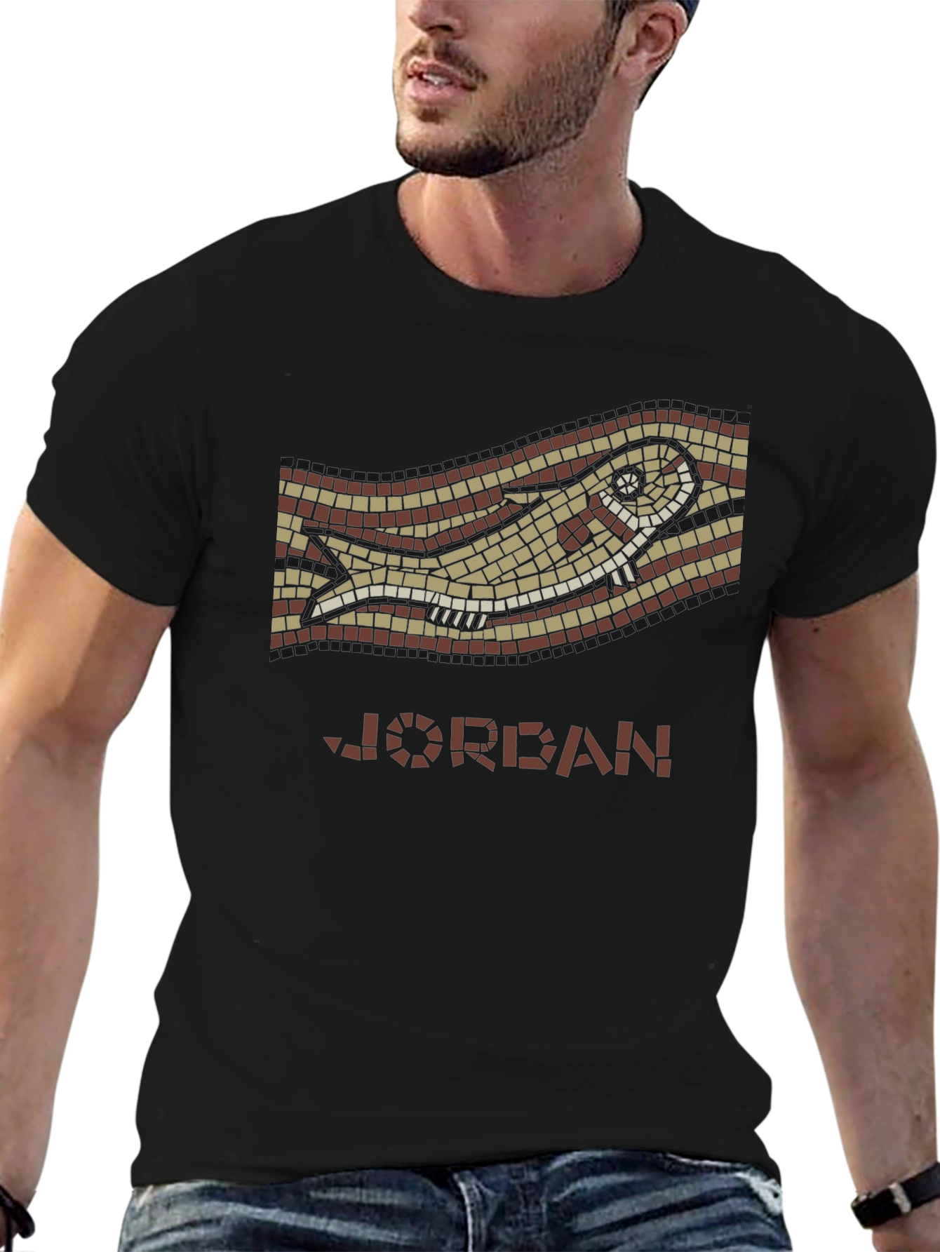 Mosaic Fish Graphic Tee - Jordan Style