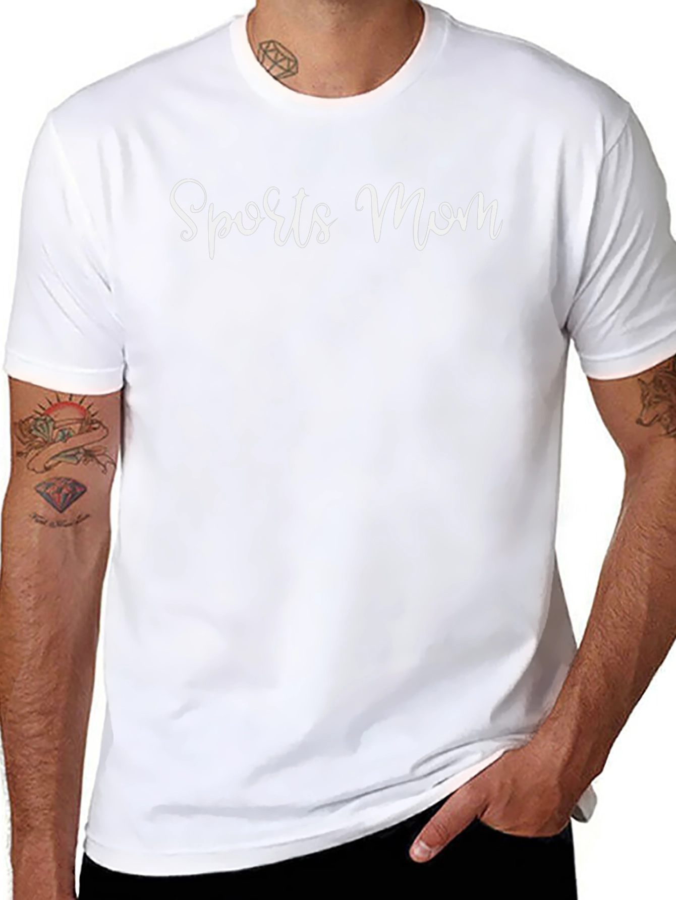 Sports Mom Graphic Tee - Black