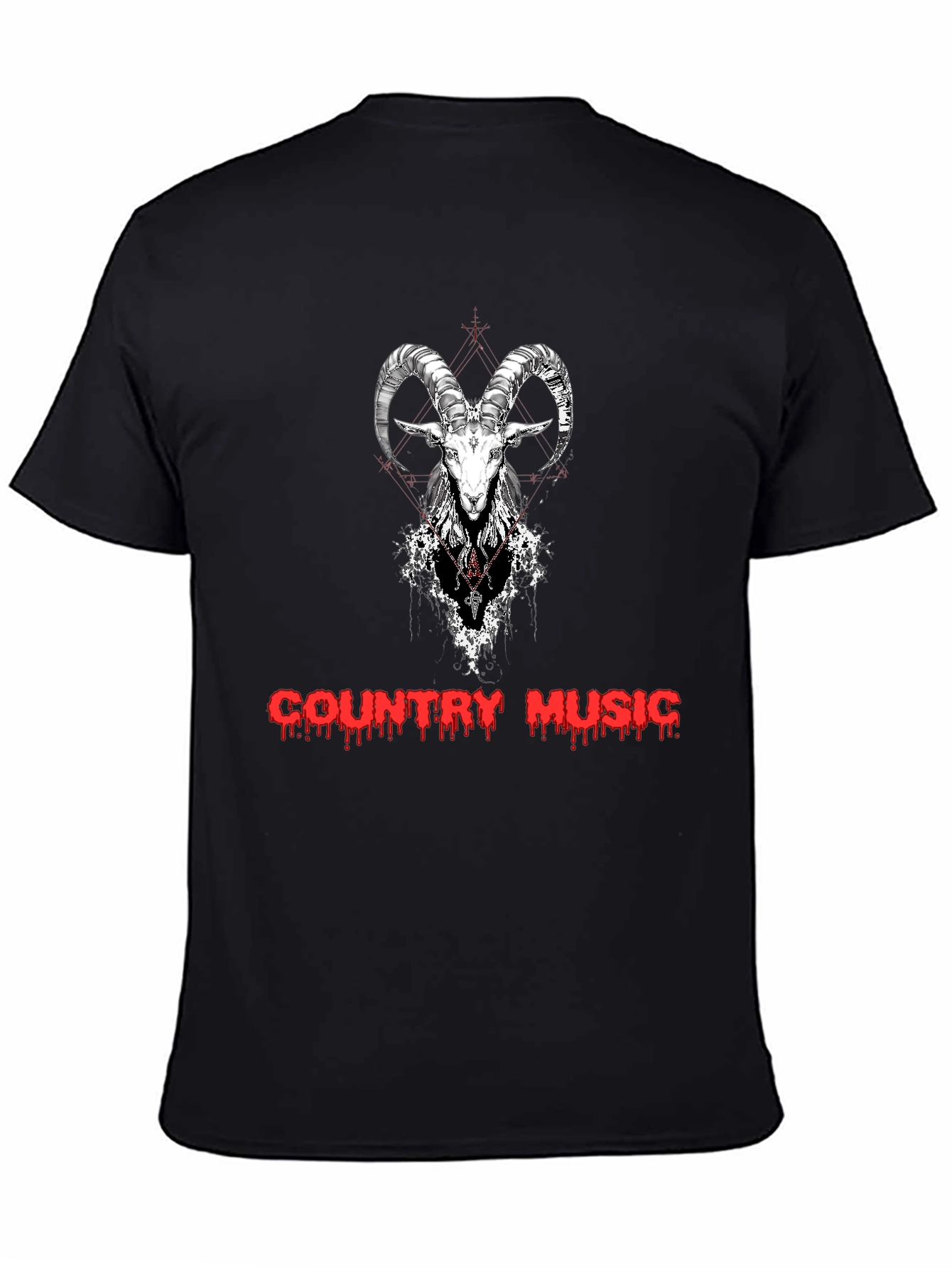 Country Music Goat Graphic T-Shirt