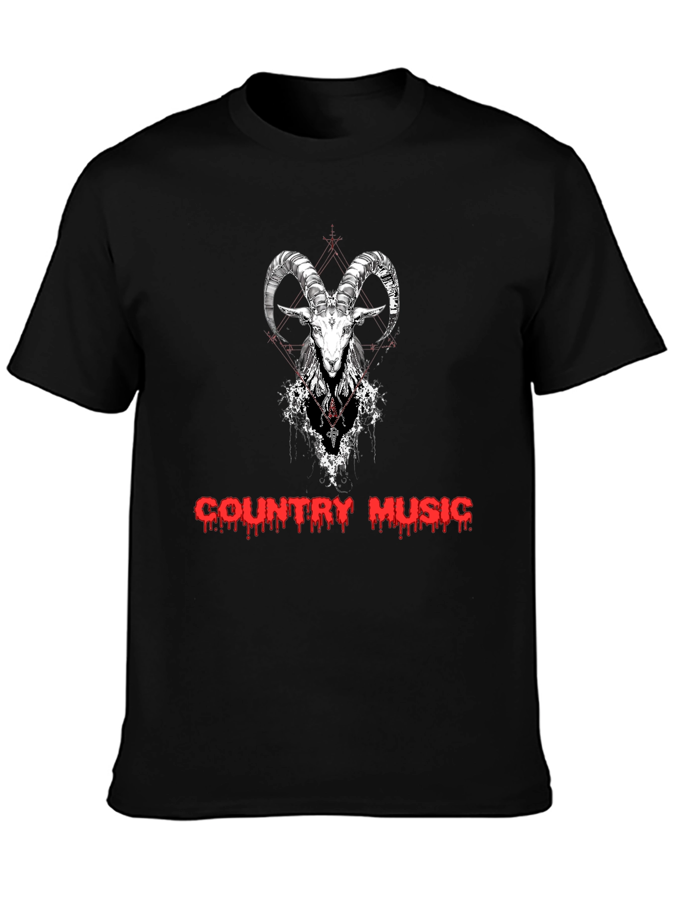 Country Music Goat Graphic T-Shirt