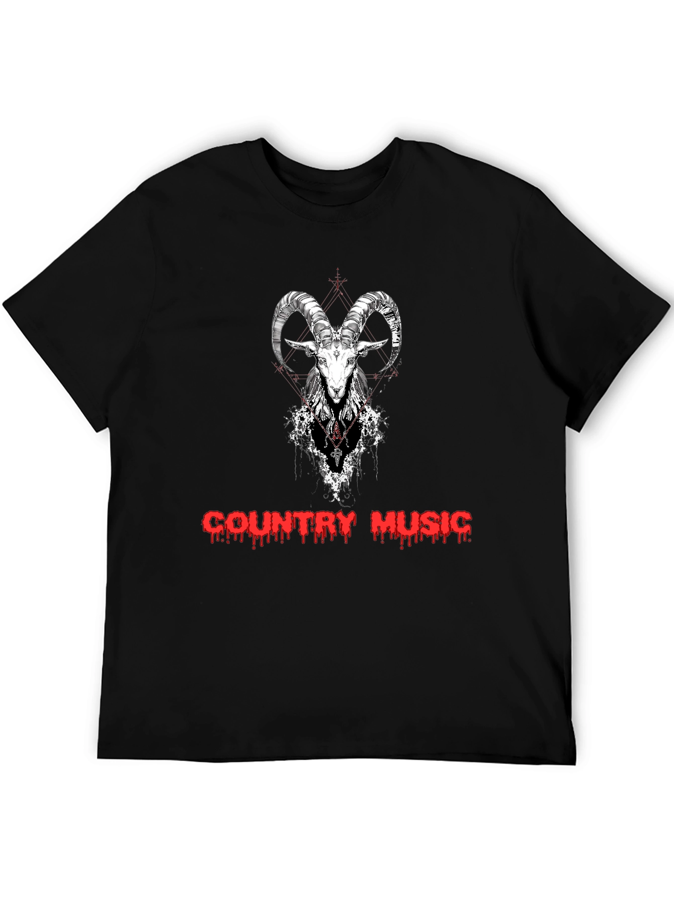 Country Music Goat Graphic T-Shirt