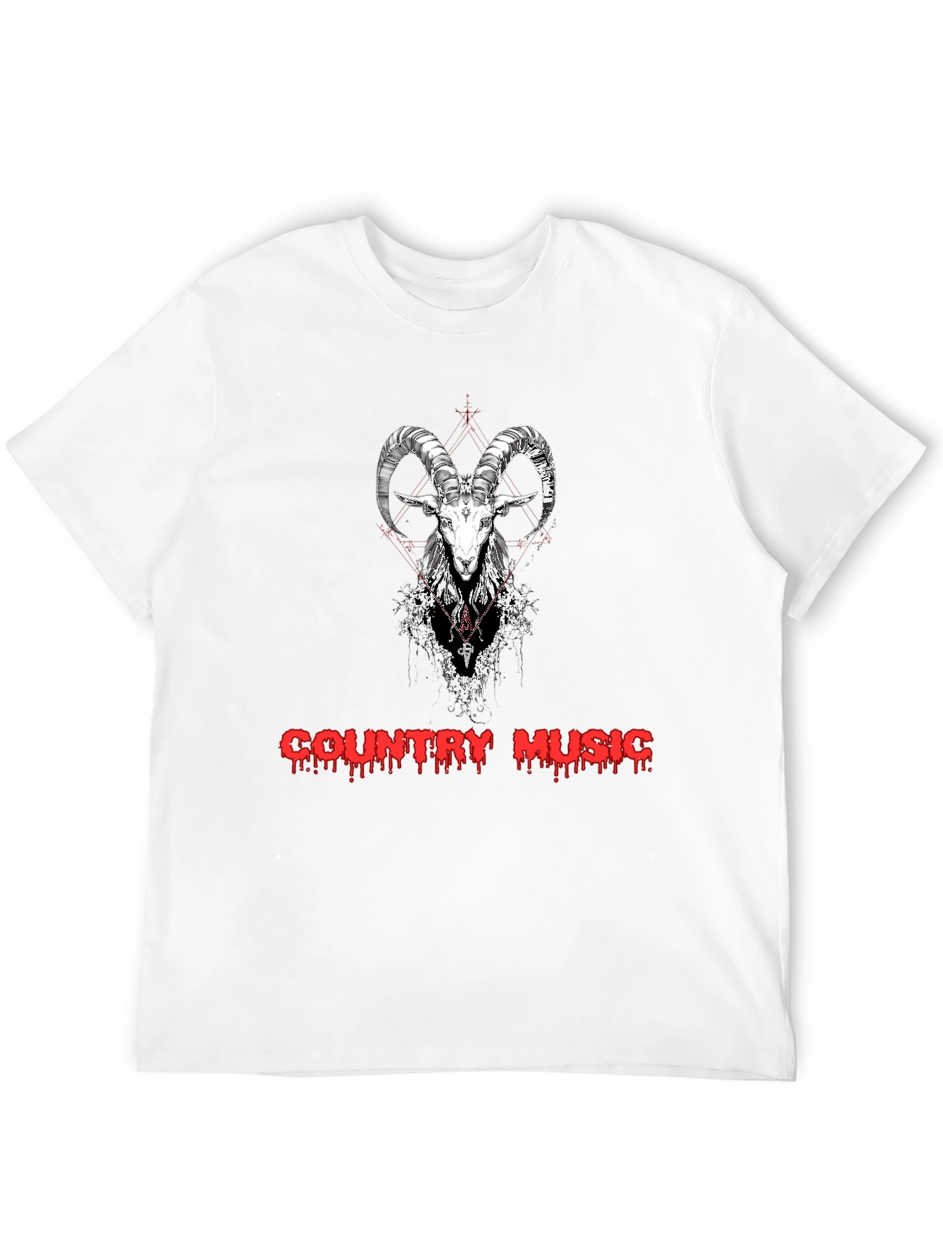Country Music Goat Graphic T-Shirt