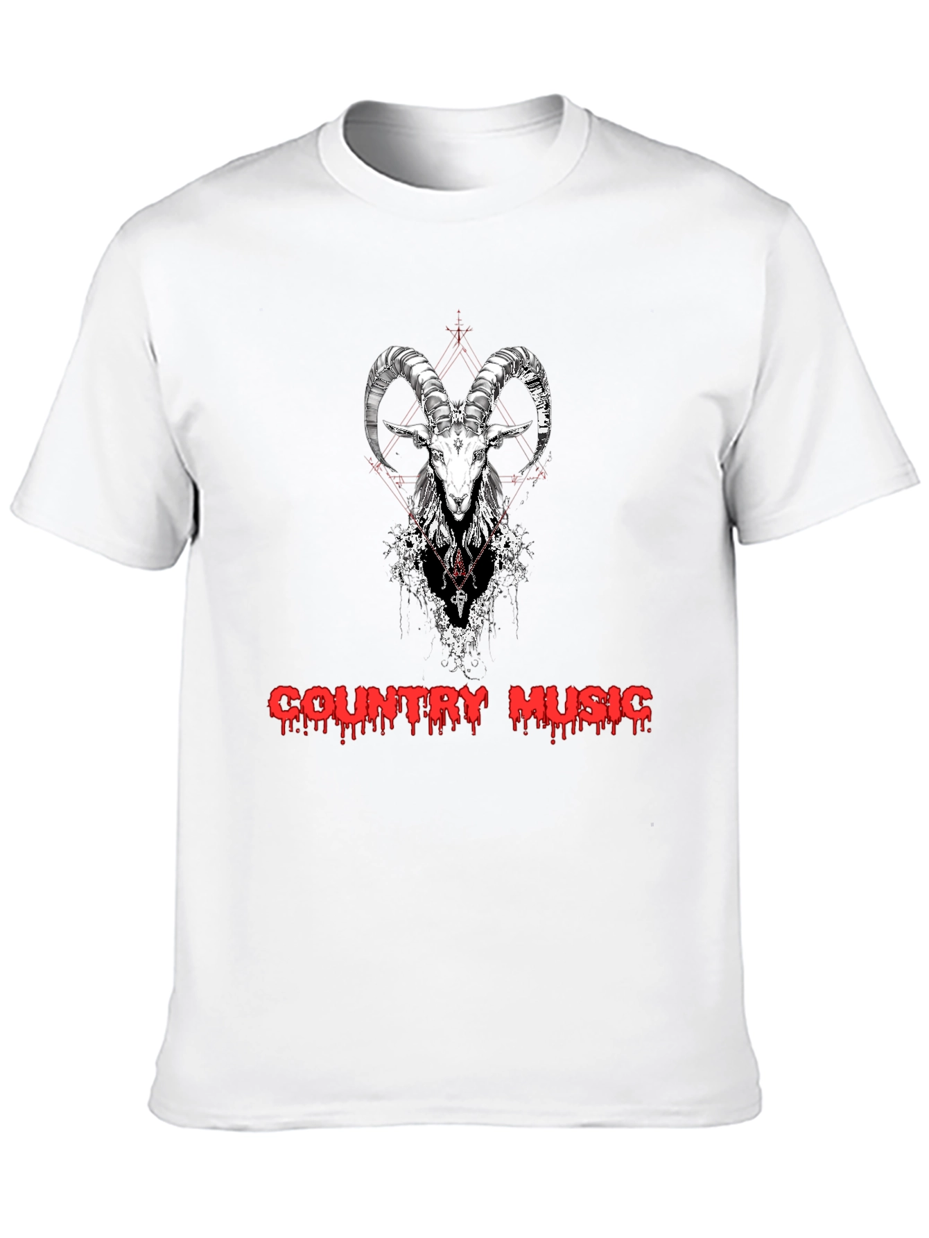 Country Music Goat Graphic T-Shirt