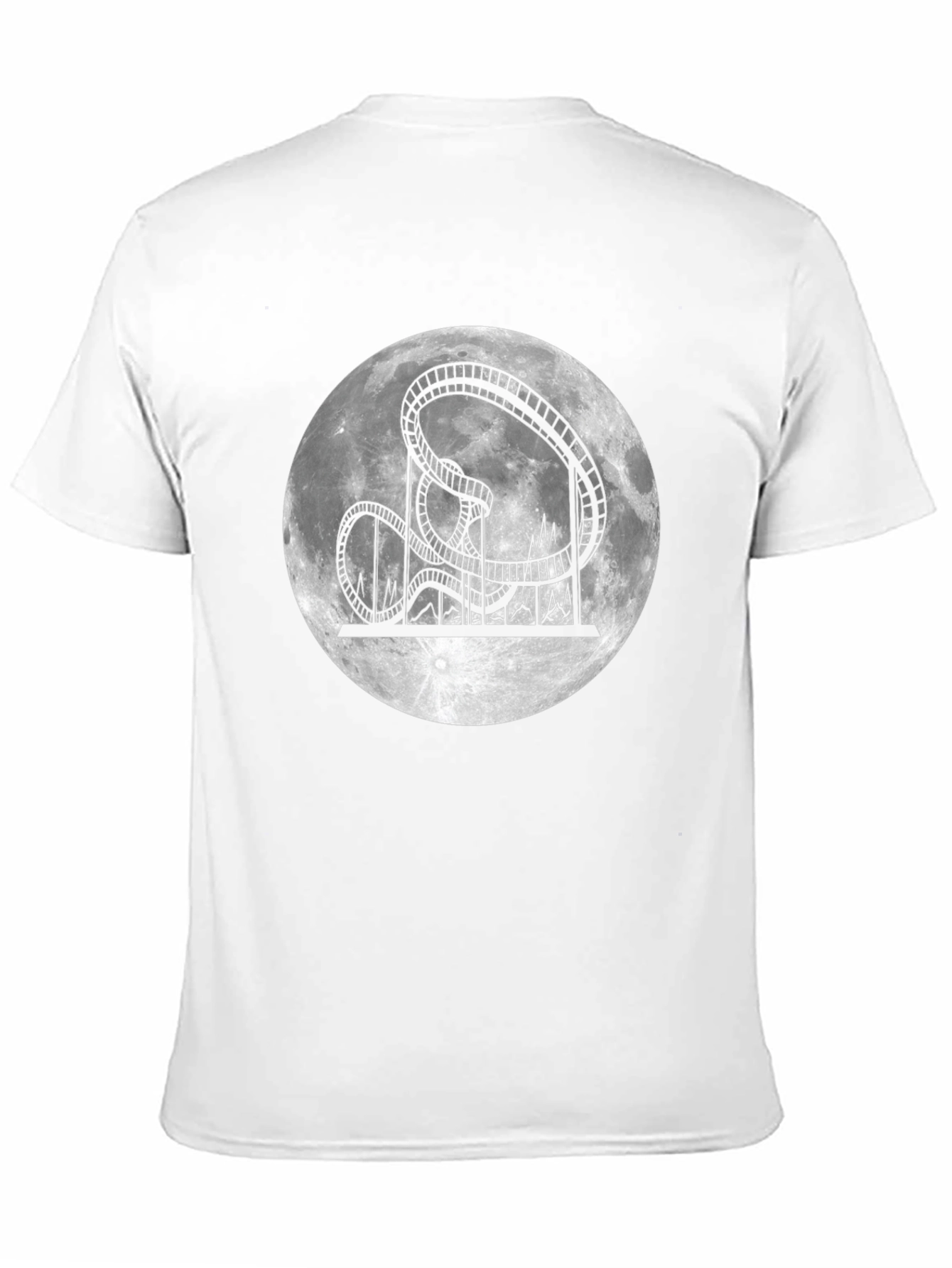 Rollercoaster Moon Black T-Shirt