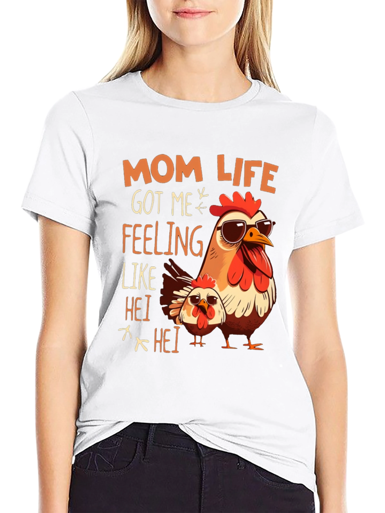 Mom Life Chicken T-Shirt