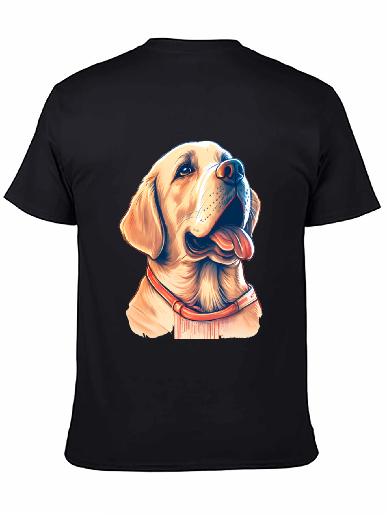 Labrador Dog Graphic Print T-Shirt