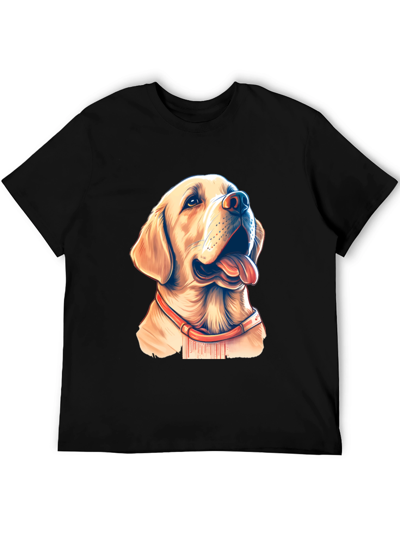 Labrador Dog Graphic Print T-Shirt