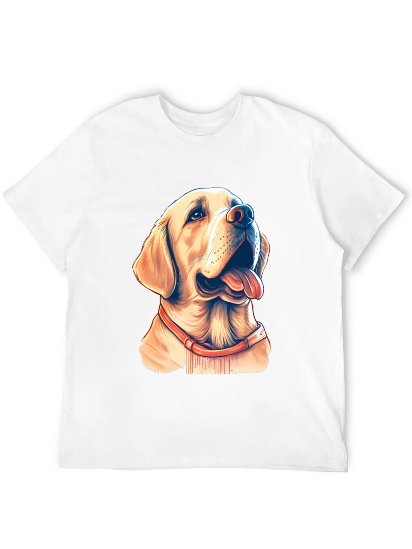 Labrador Dog Graphic Print T-Shirt