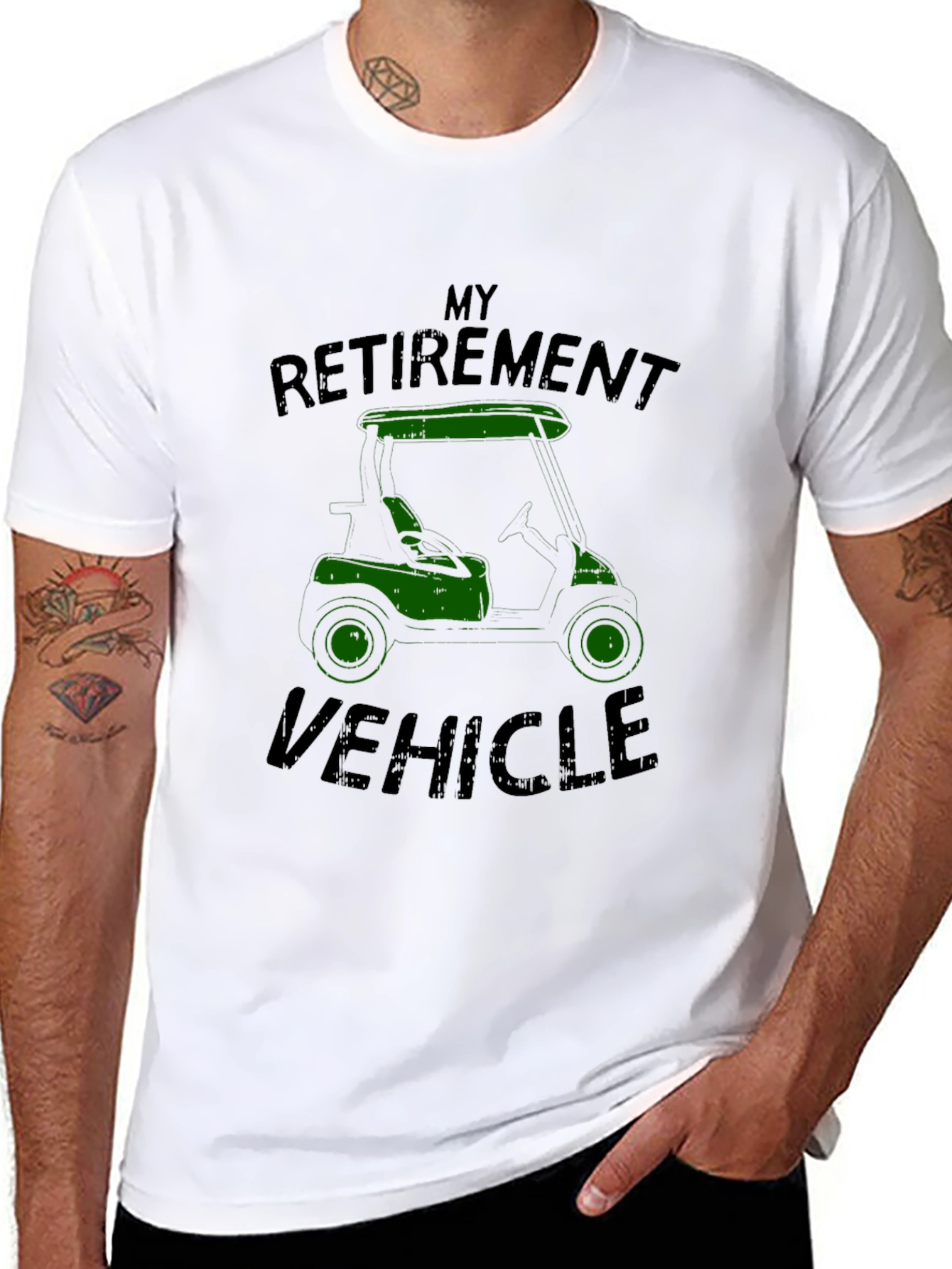 Retirement Vehicle Golf Cart T-Shirt
