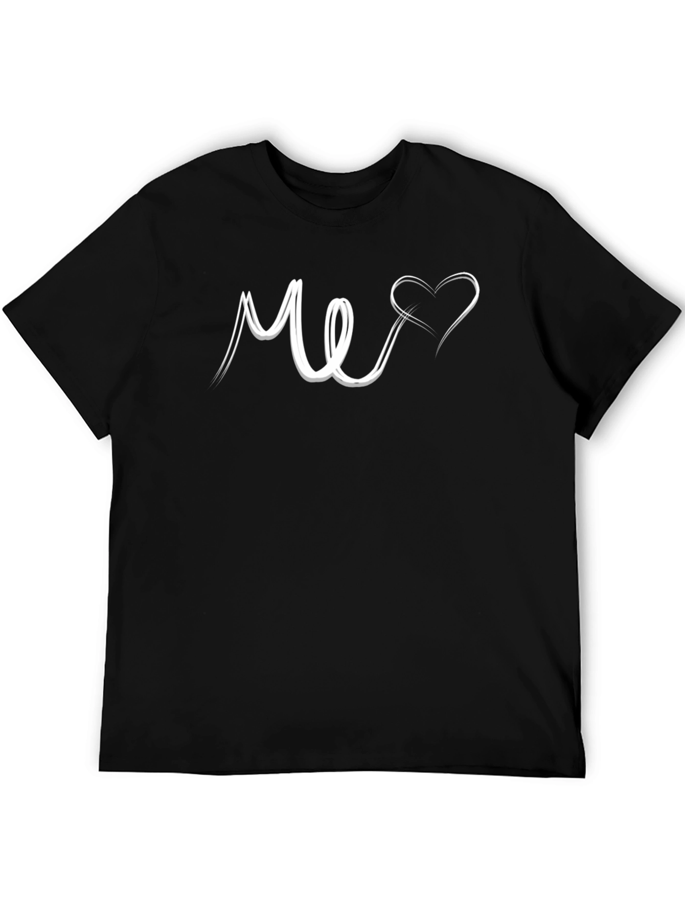 Me Heart Graphic Tee - Black Unisex T-Shirt