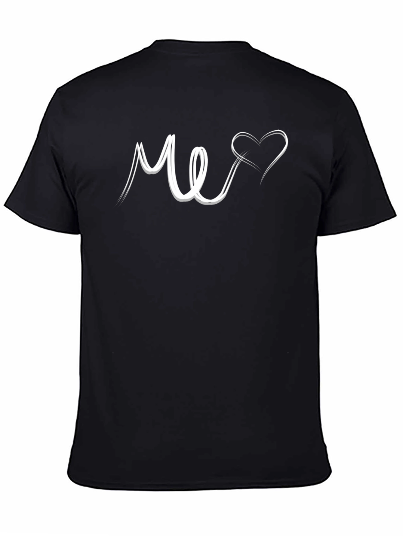 Me Heart Graphic Tee - Black Unisex T-Shirt