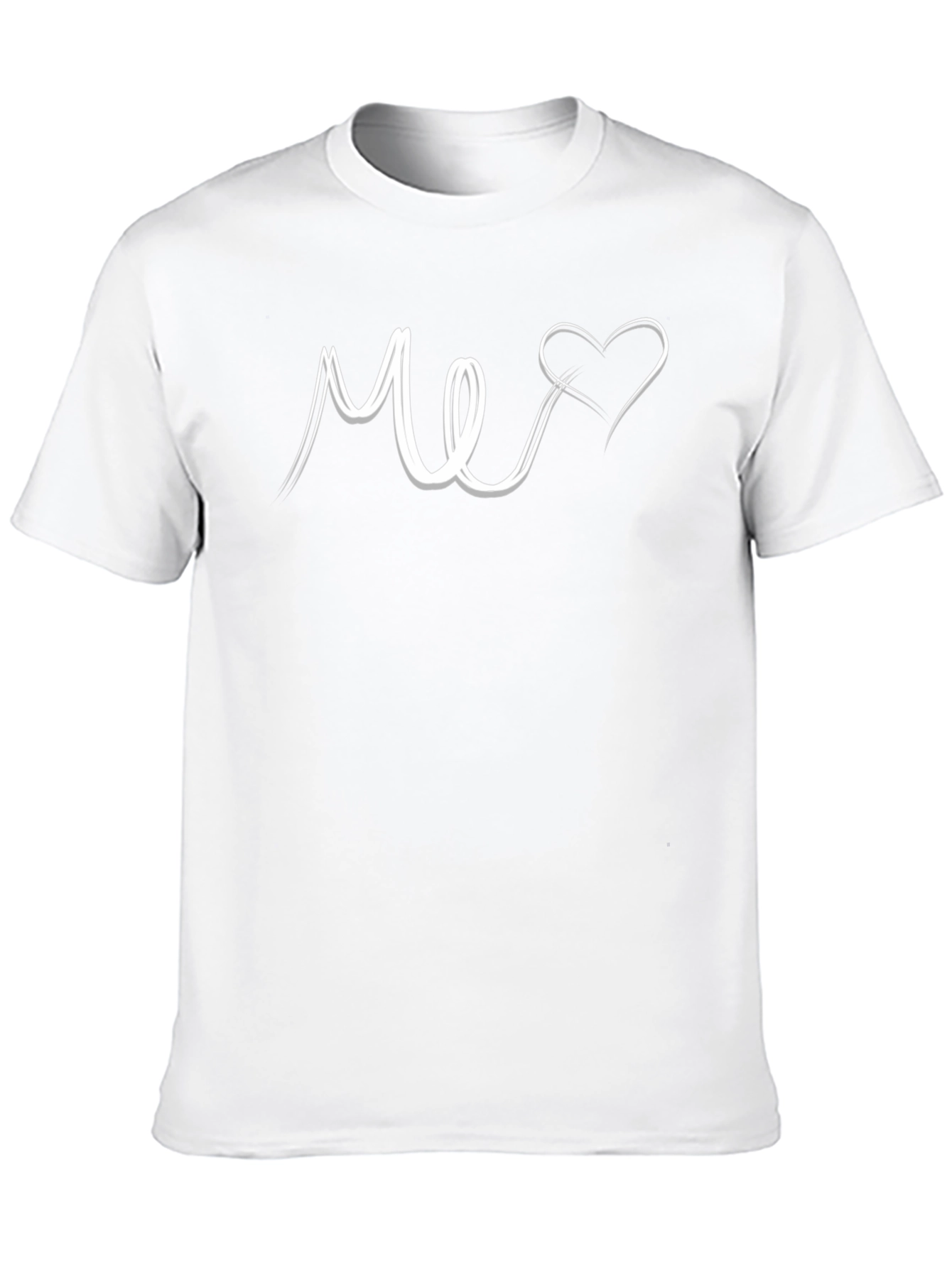 Me Heart Graphic Tee - Black Unisex T-Shirt