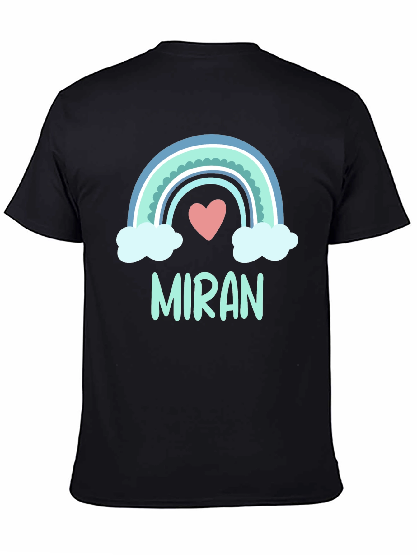 Rainbow Miran Heart Tee - Cute Custom Gift