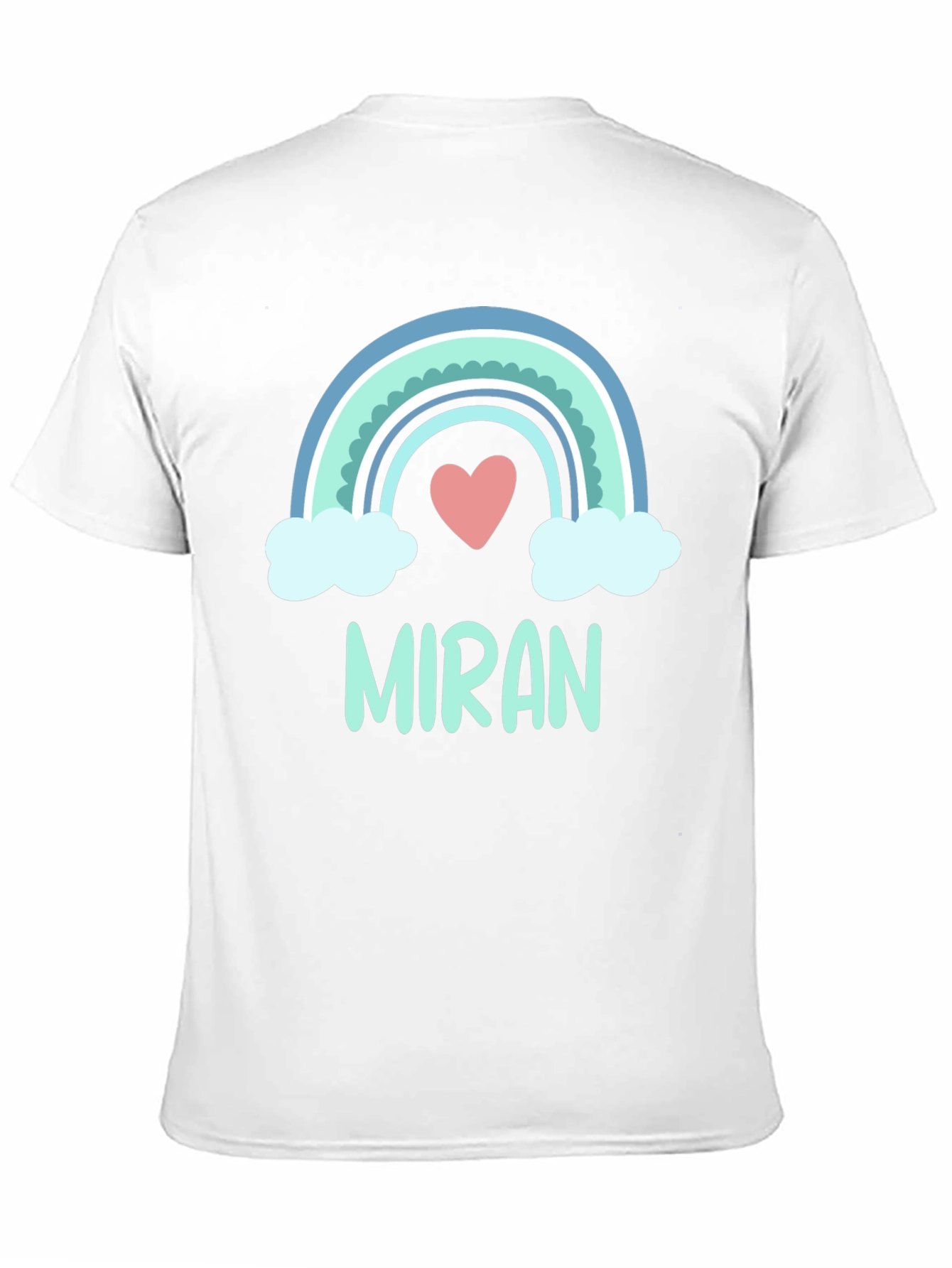 Rainbow Miran Heart Tee - Cute Custom Gift