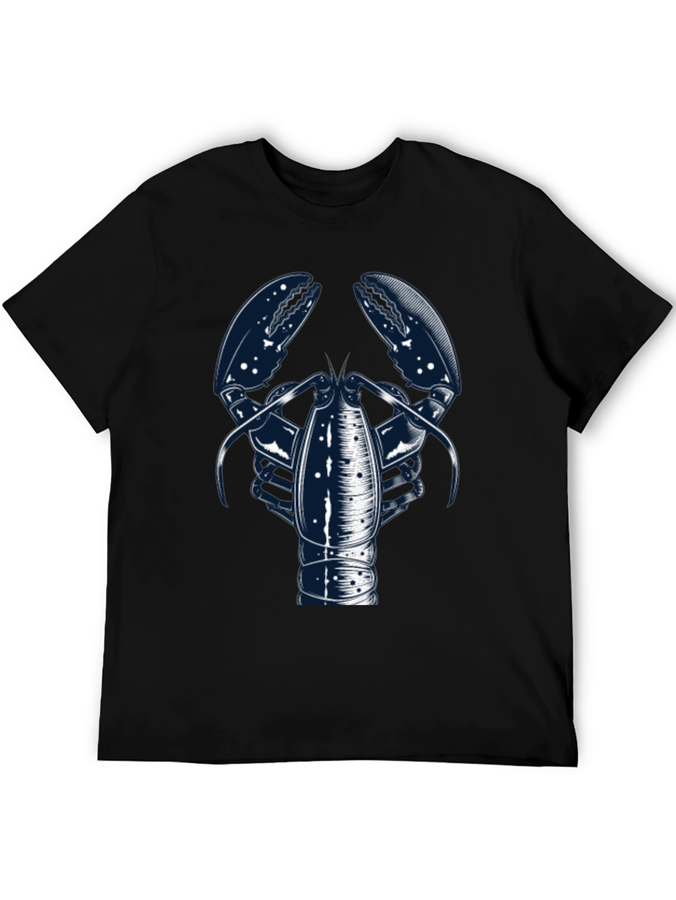 Lobster Graphic Print Crew Neck Tee