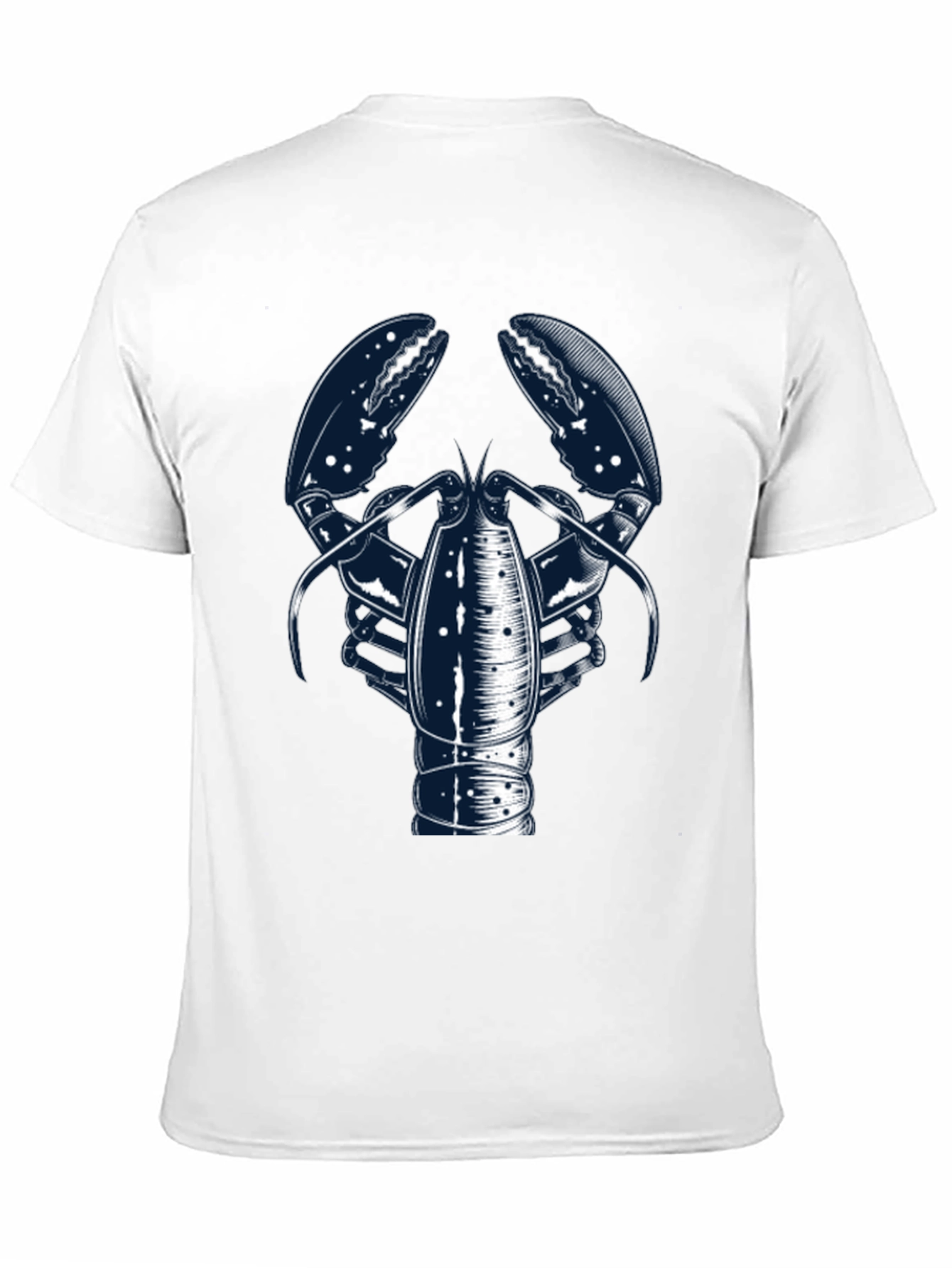 Lobster Graphic Print Crew Neck Tee