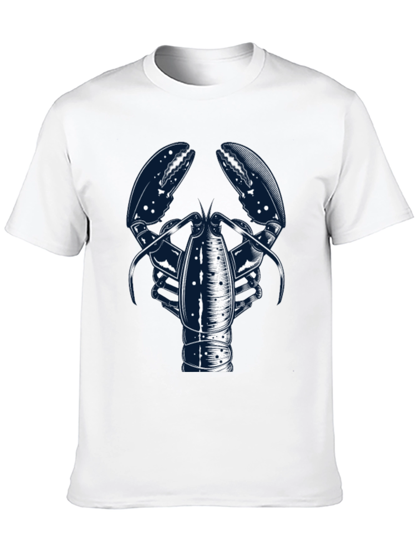 Lobster Graphic Print Crew Neck Tee