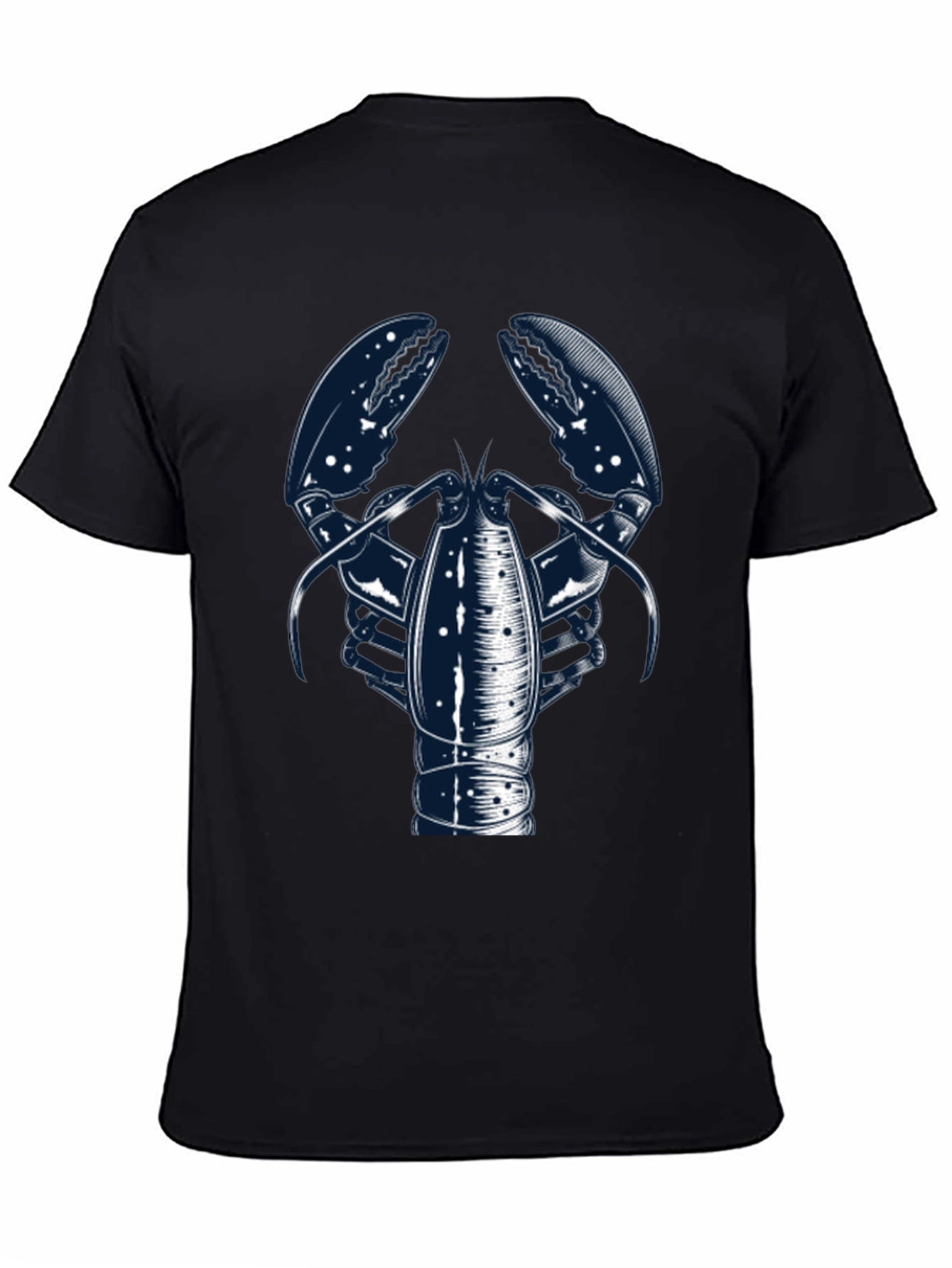 Lobster Graphic Print Crew Neck Tee