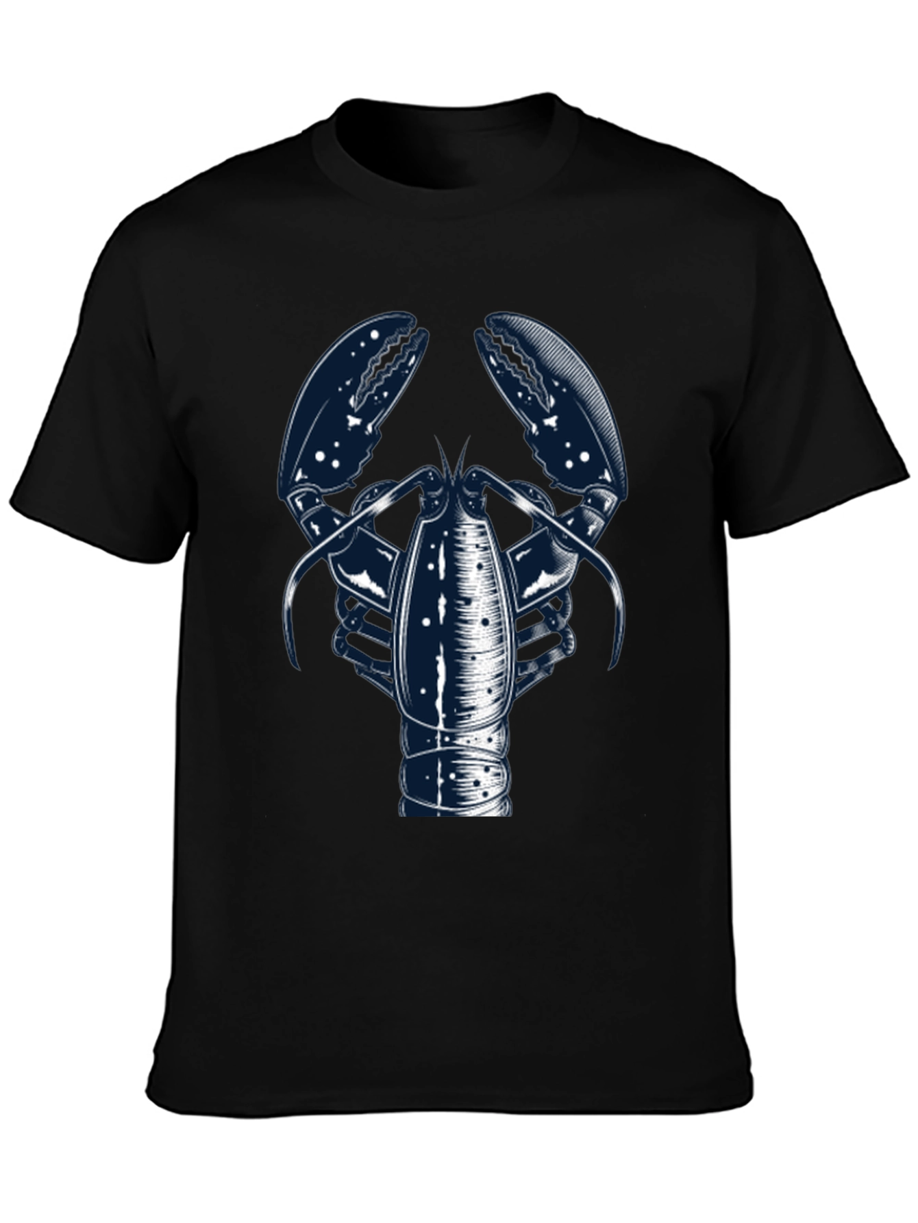 Lobster Graphic Print Crew Neck Tee