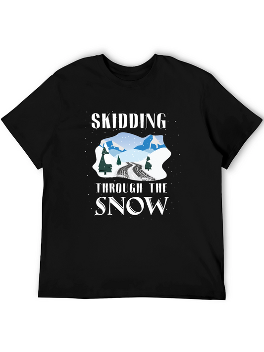 Skidding Through the Snow Graphic Tee