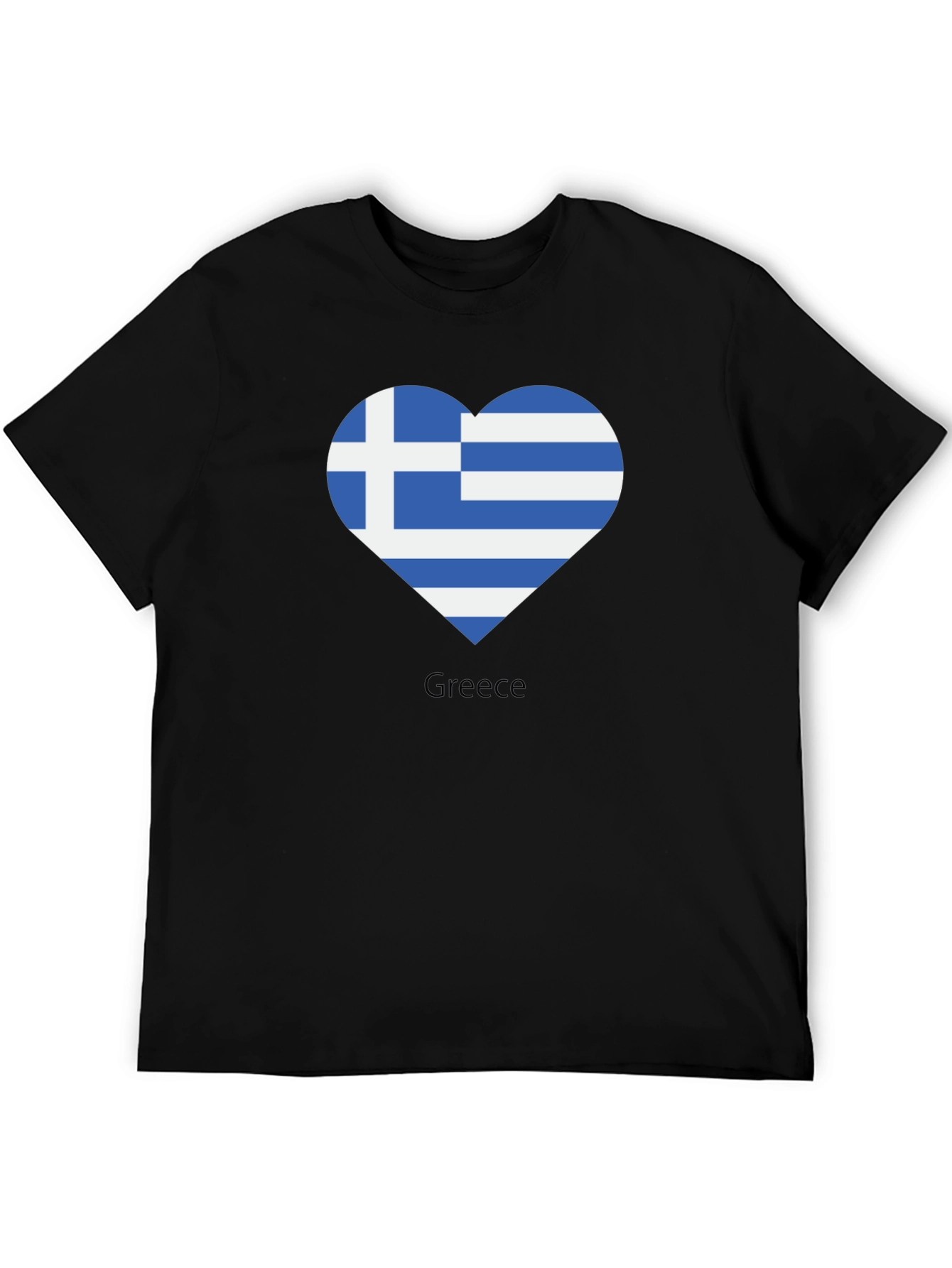 Greece Flag Heart T-Shirt