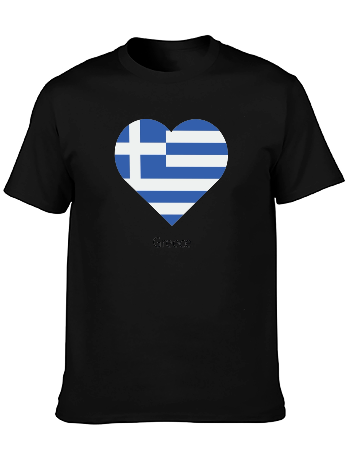 Greece Flag Heart T-Shirt
