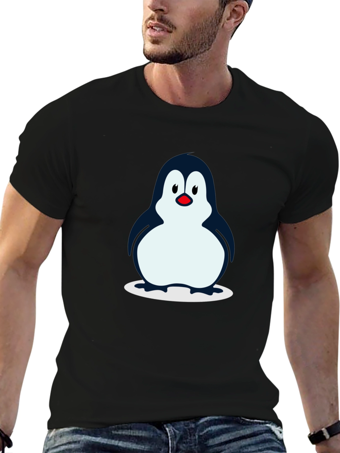 Penguin Graphic T-Shirt - Black
