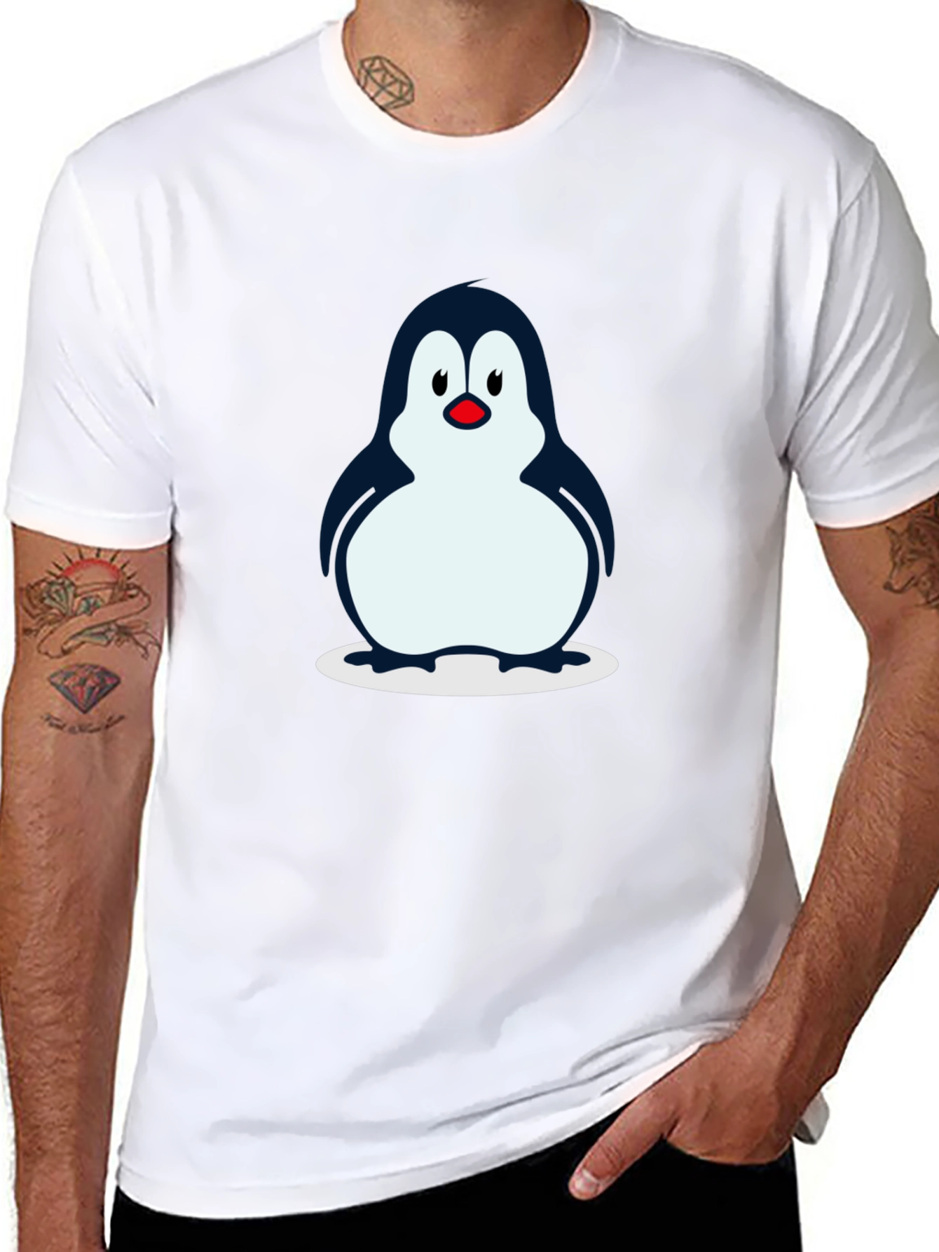 Penguin Graphic T-Shirt - Black