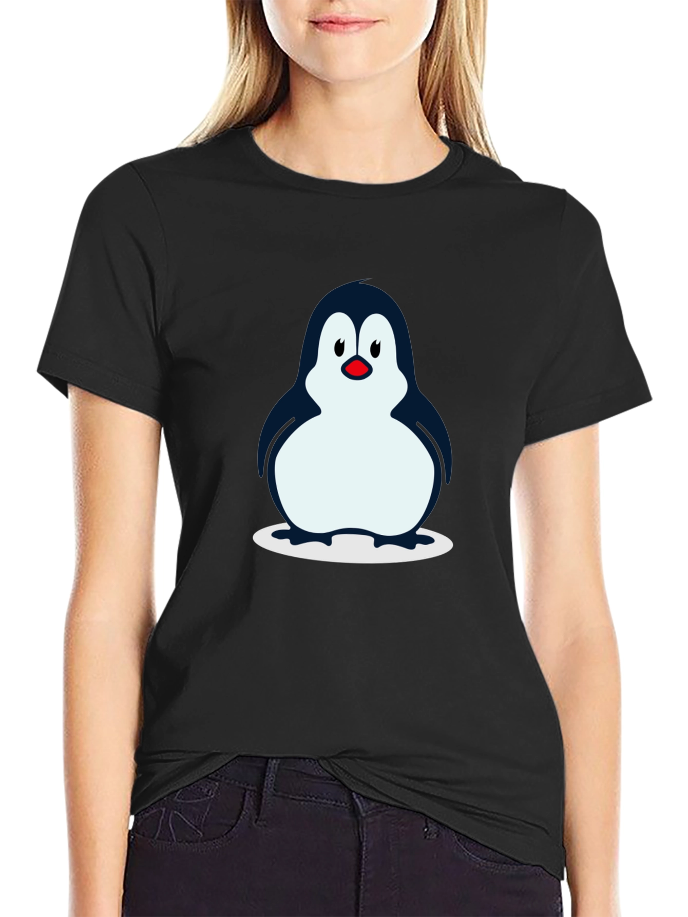 Penguin Graphic T-Shirt - Black
