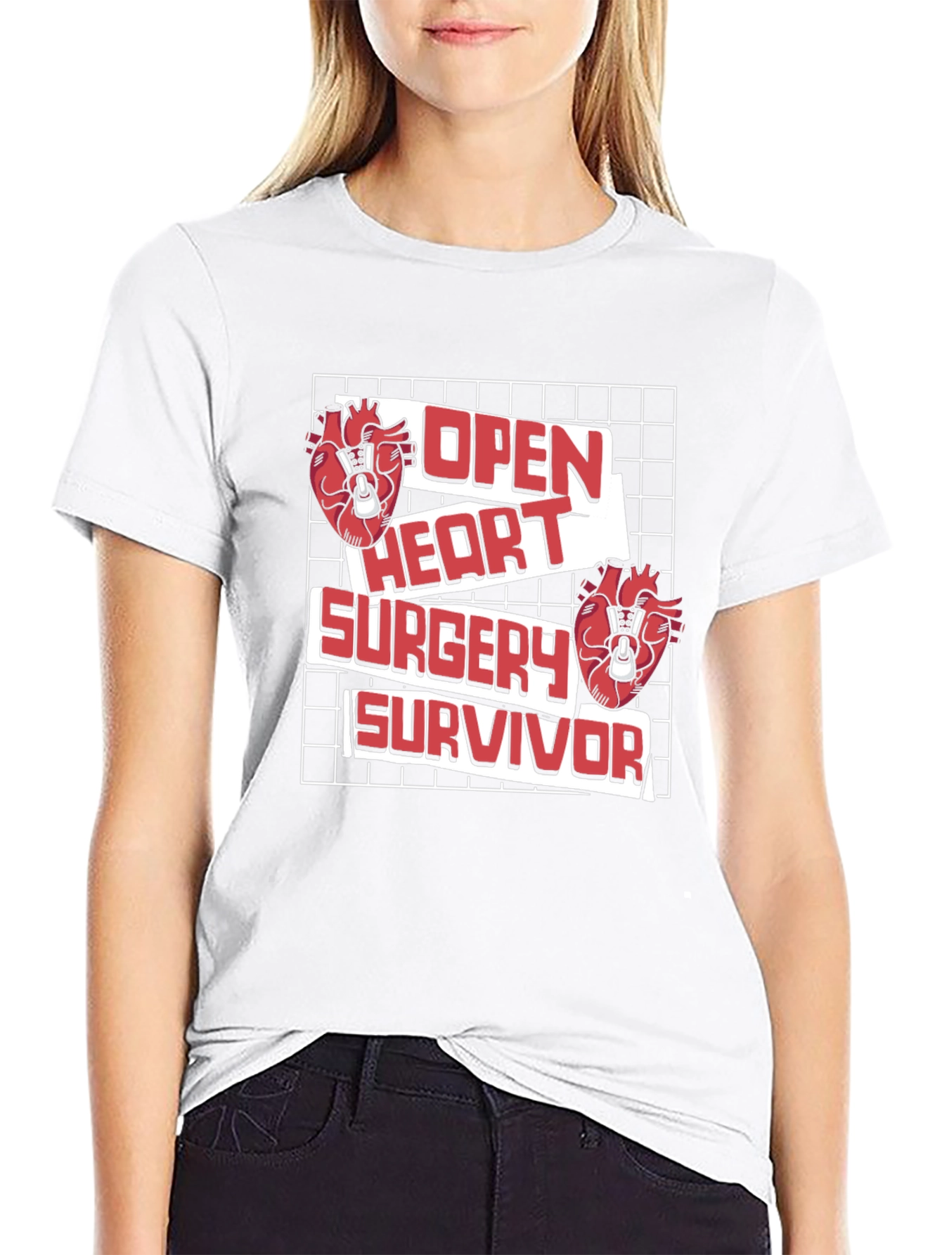 Open Heart Surgery Survivor Graphic Tee