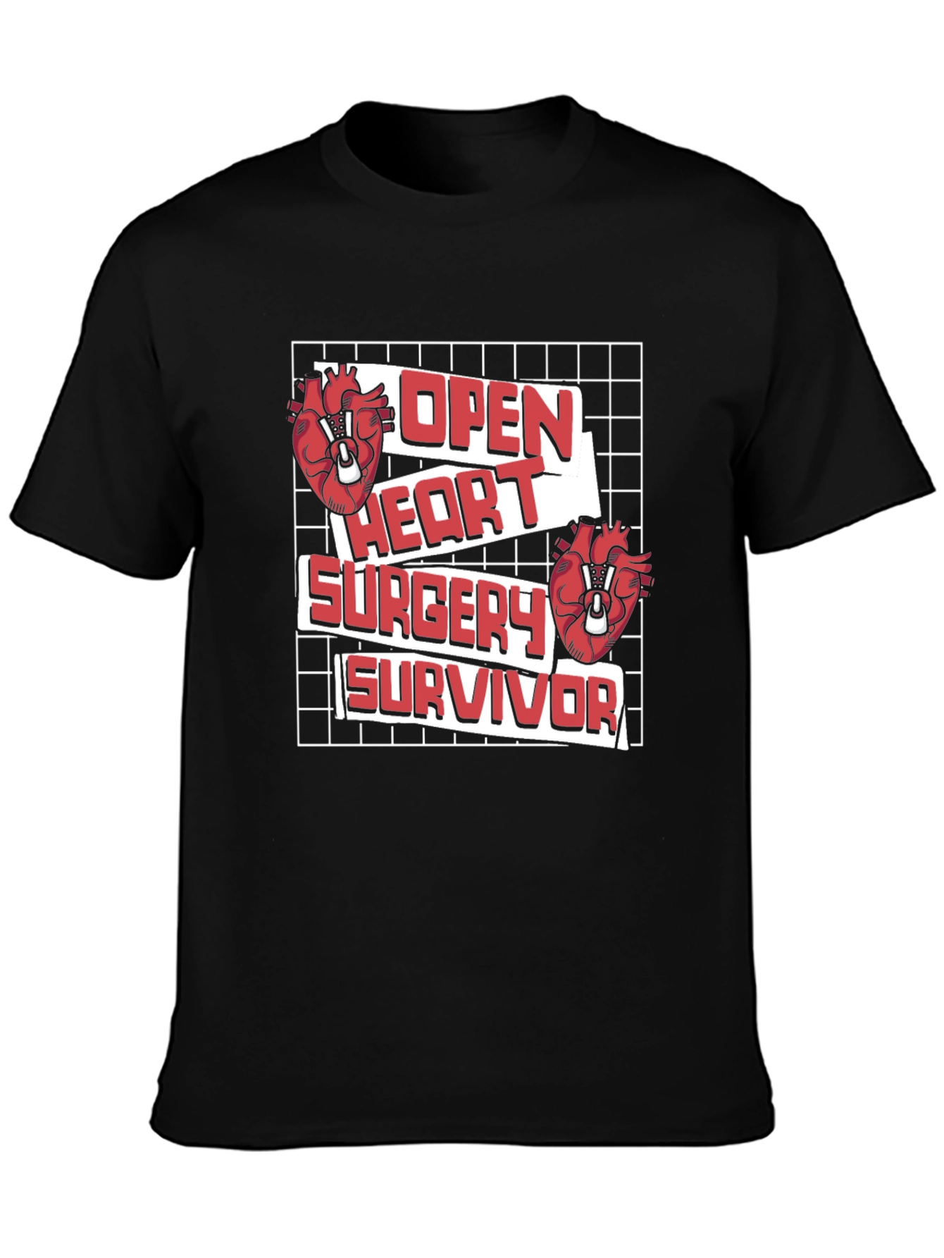 Open Heart Surgery Survivor Graphic Tee