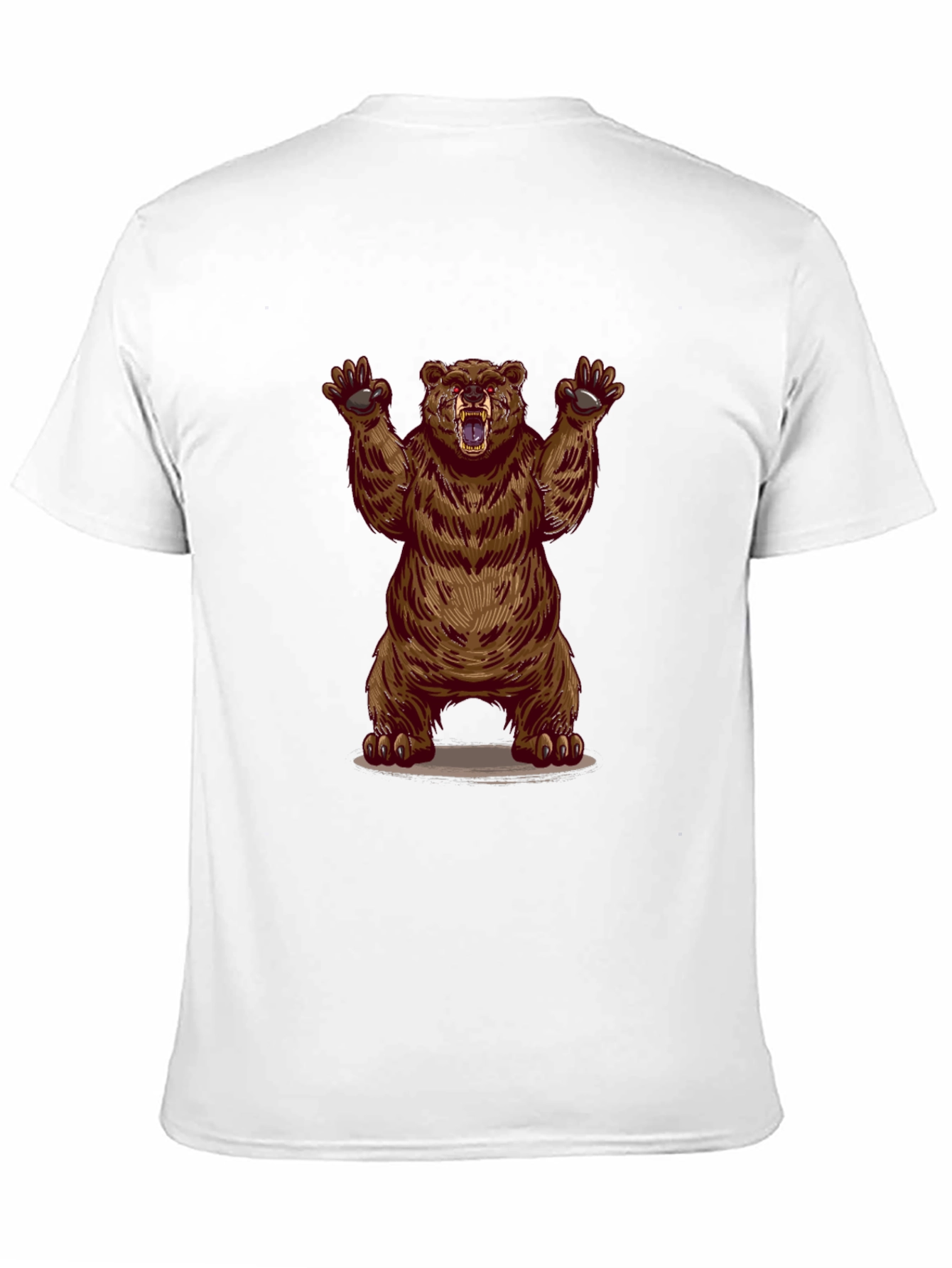 Bear Graphic Black T-Shirt - Animal Tee