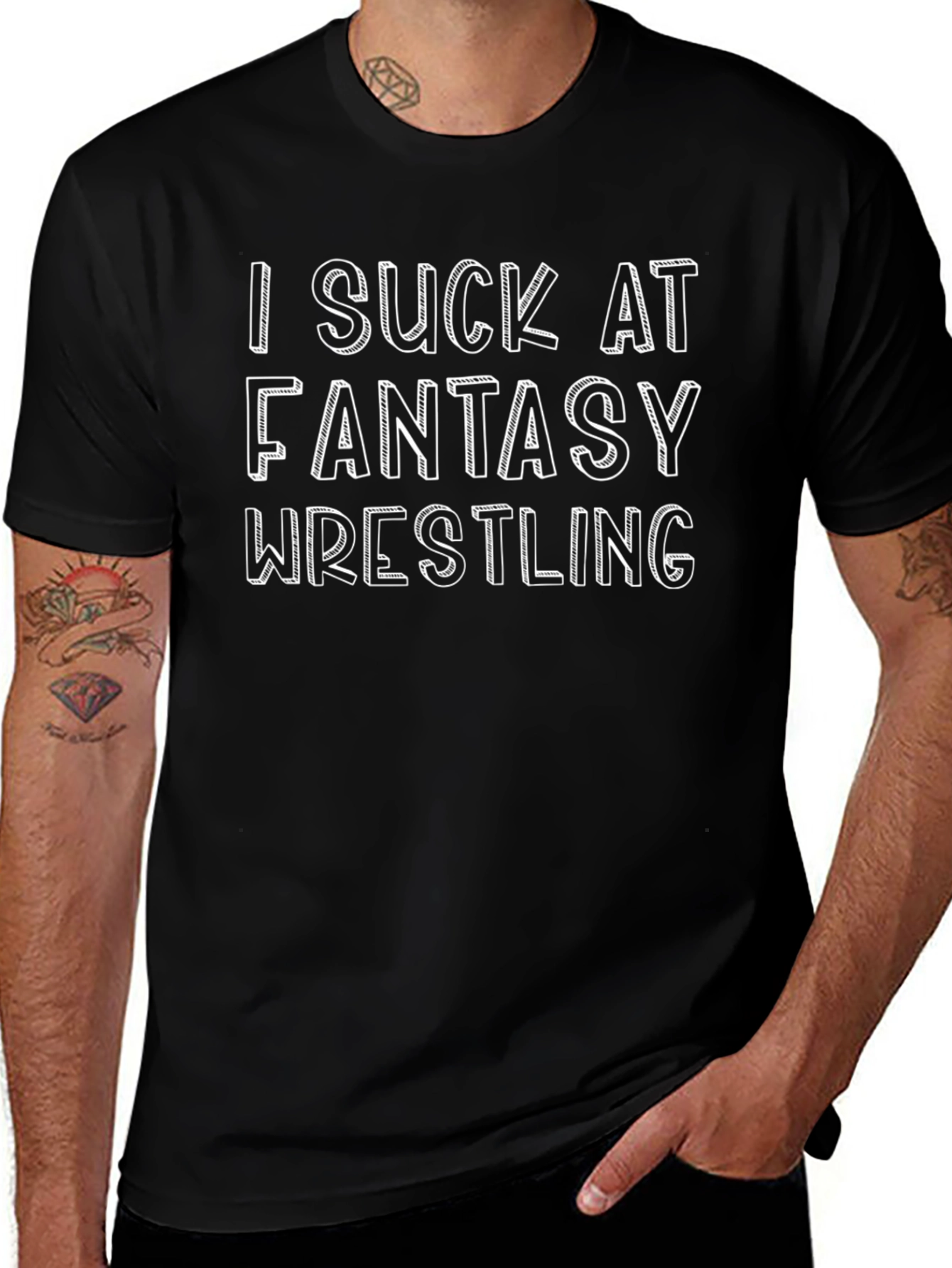 Fantasy Wrestling T-Shirt - Funny Graphic Tee