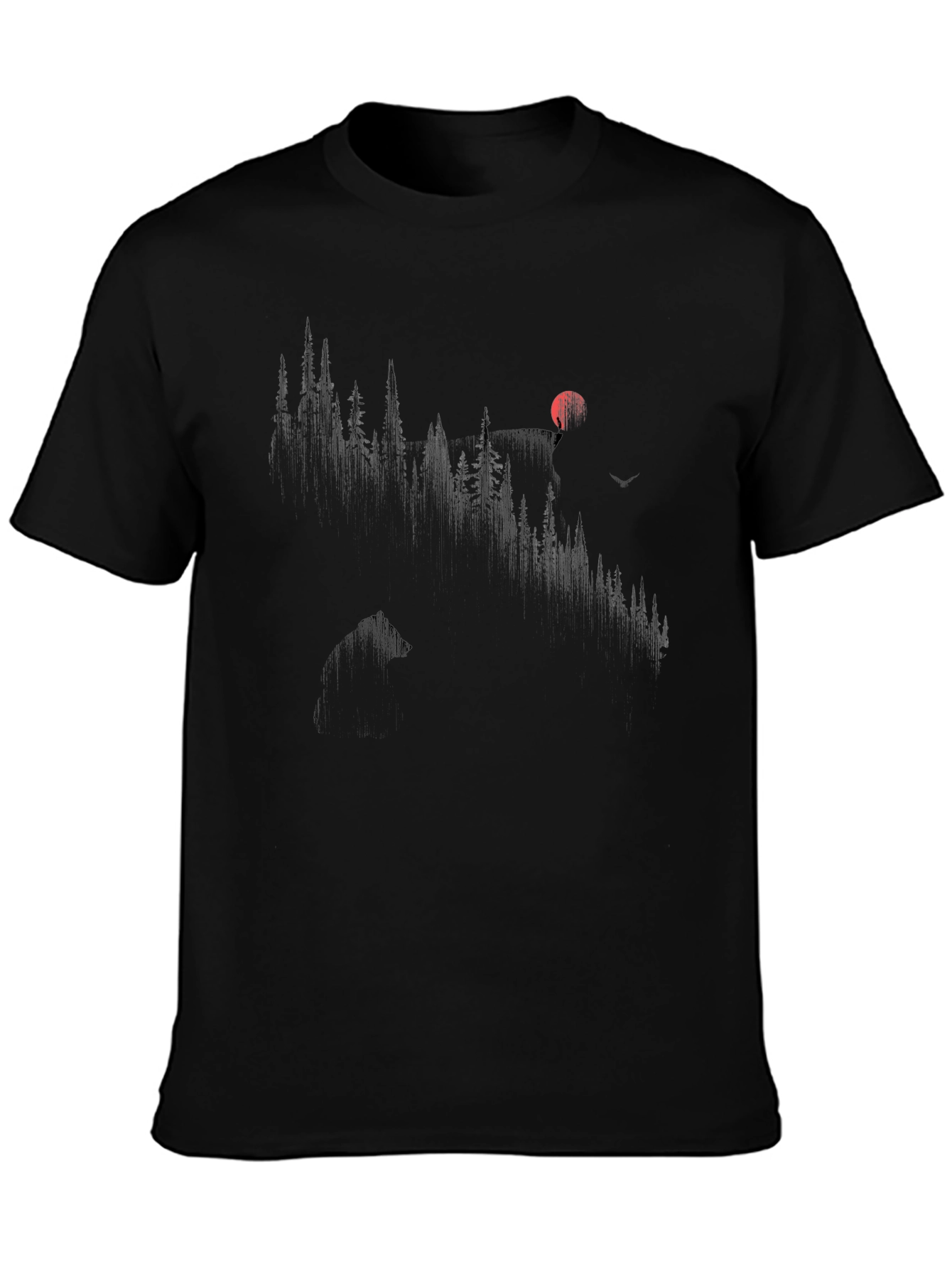 Mountain Silhouette Black Tee