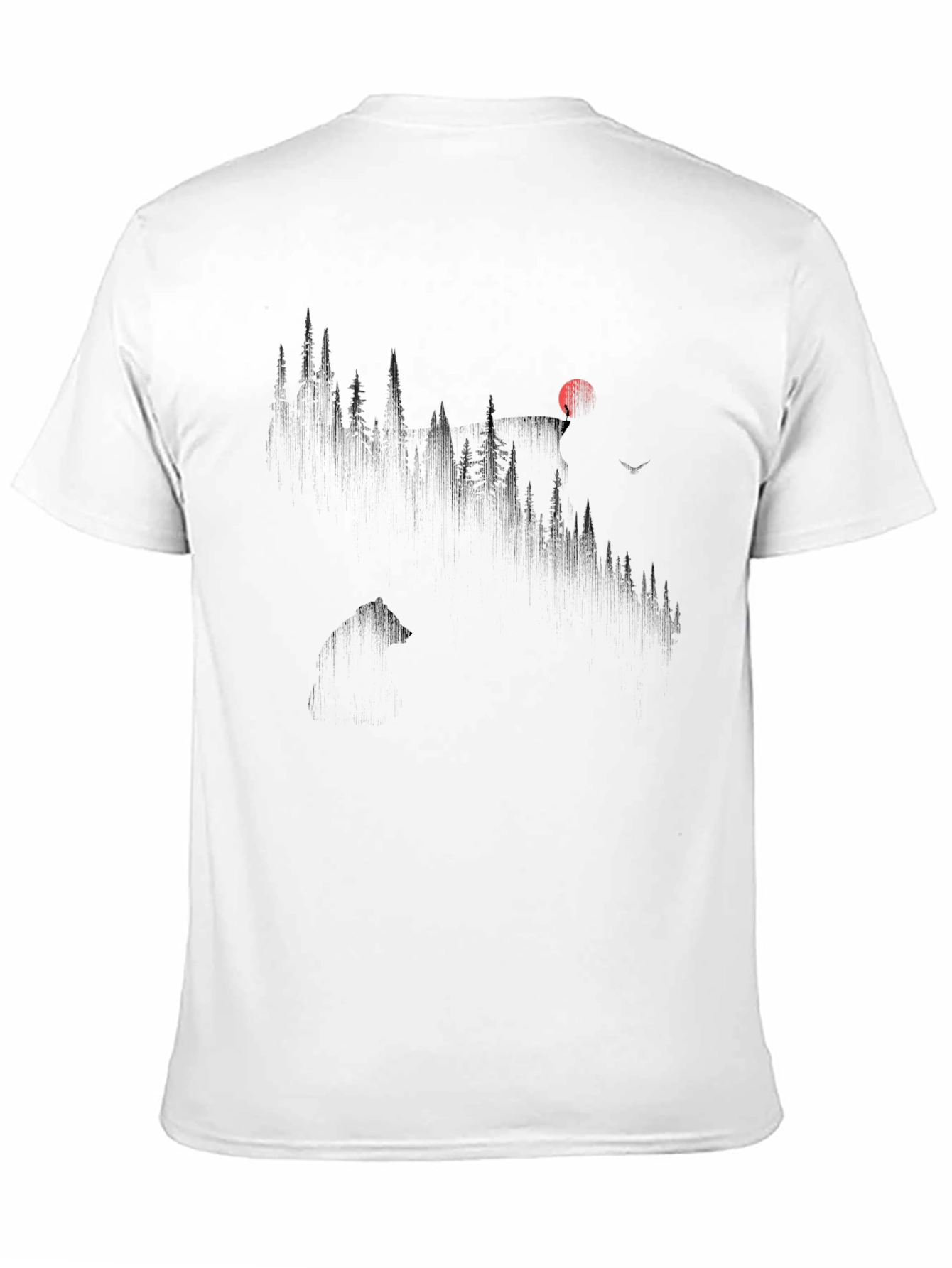 Mountain Silhouette Black Tee