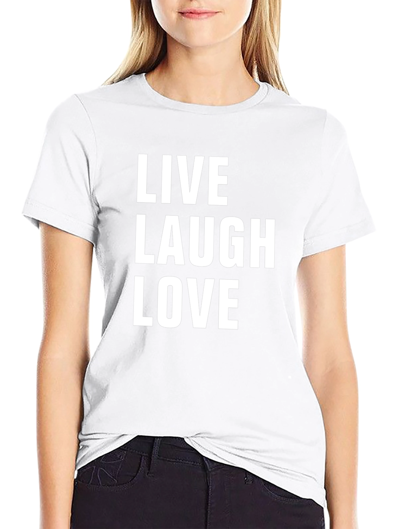 Live Laugh Love Graphic Tee - Black Unisex Shirt