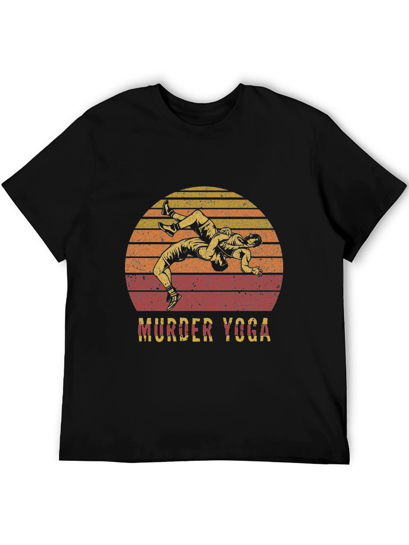 Murder Yoga Wrestling Graphic T-Shirt