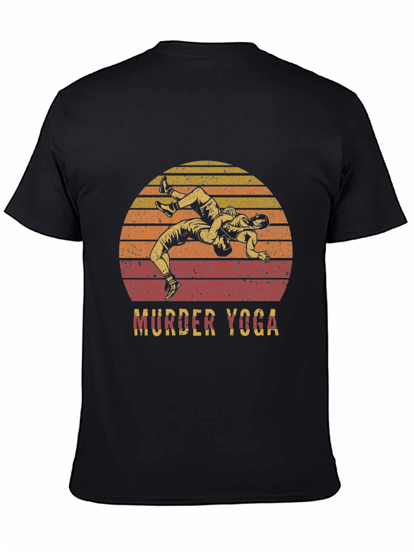 Murder Yoga Wrestling Graphic T-Shirt