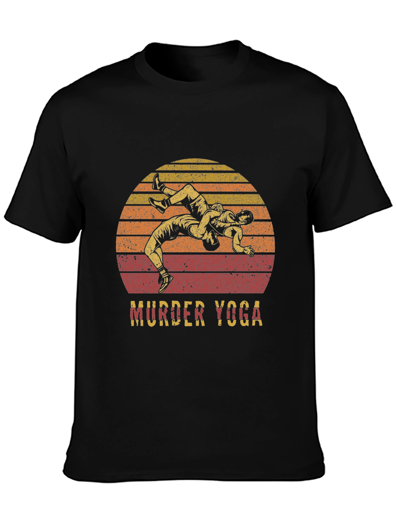 Murder Yoga Wrestling Graphic T-Shirt