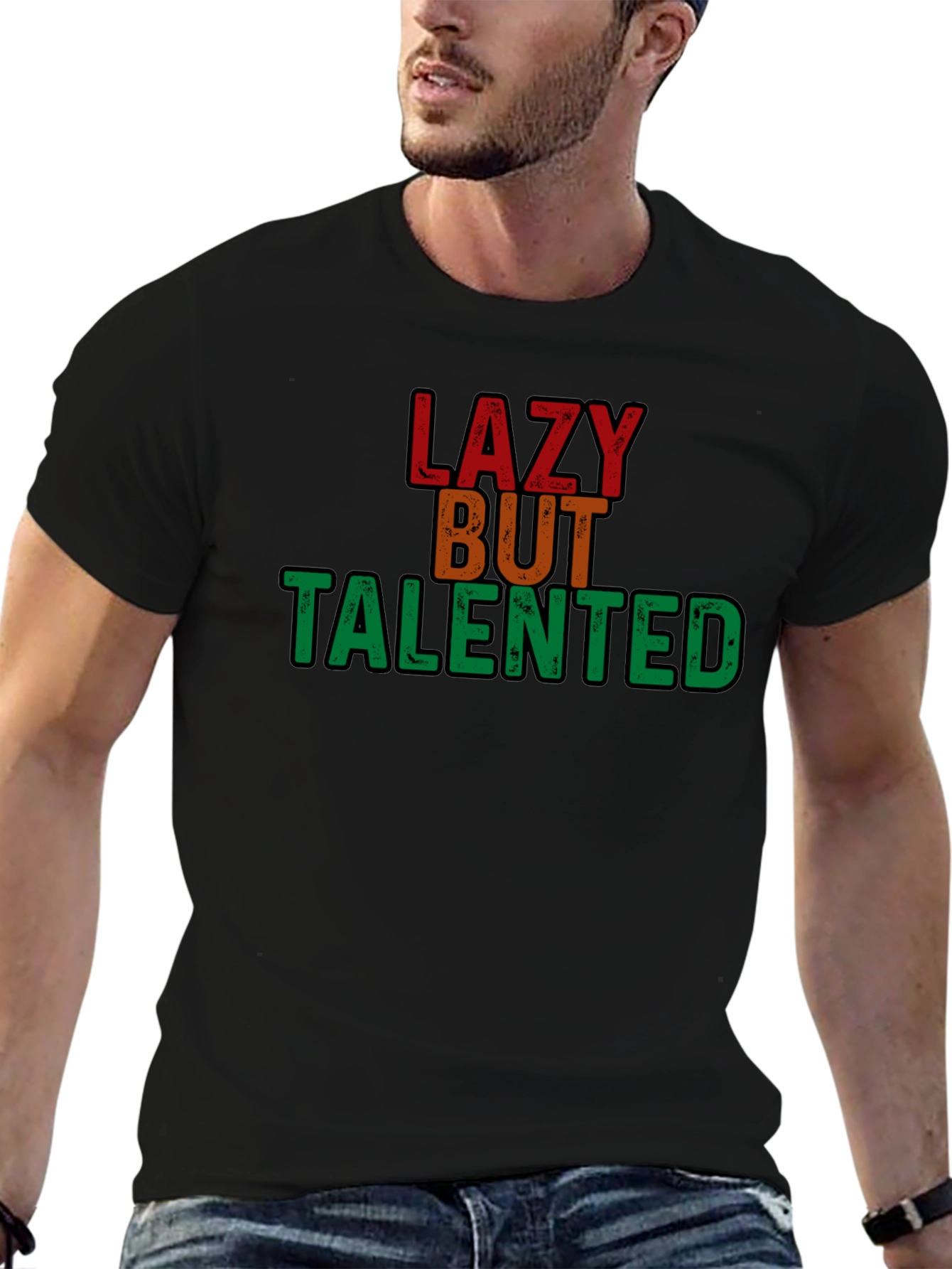 Lazy But Talented T-Shirt - Comfortable Cotton Tee