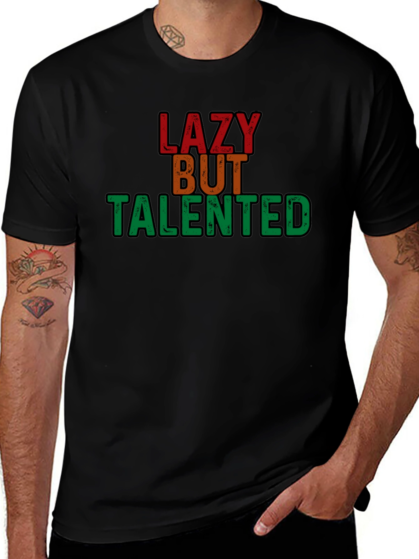 Lazy But Talented T-Shirt - Comfortable Cotton Tee