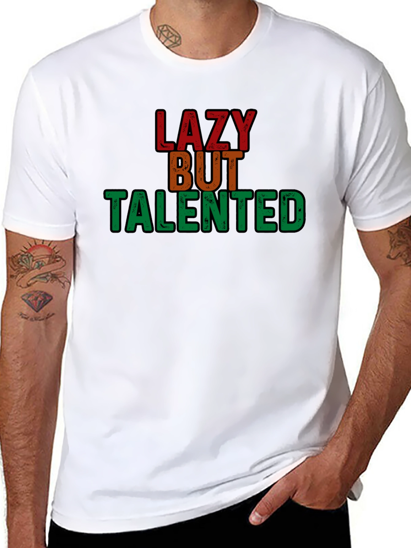 Lazy But Talented T-Shirt - Comfortable Cotton Tee
