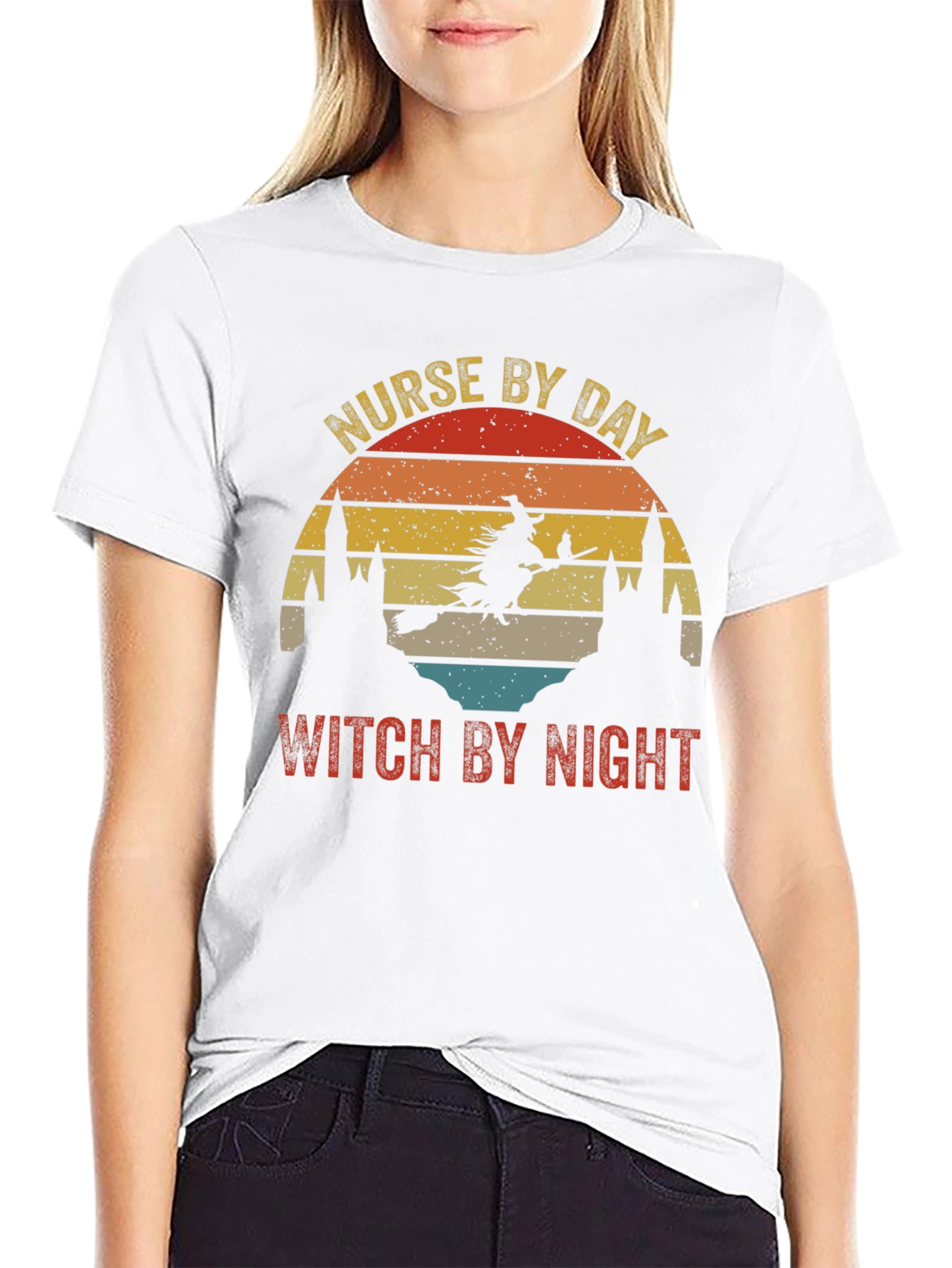 Nurse by Day Witch by Night Graphic Tee