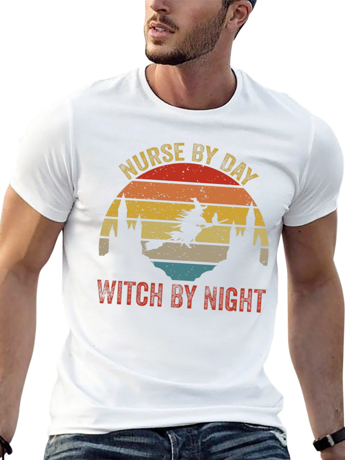 Nurse by Day Witch by Night Graphic Tee
