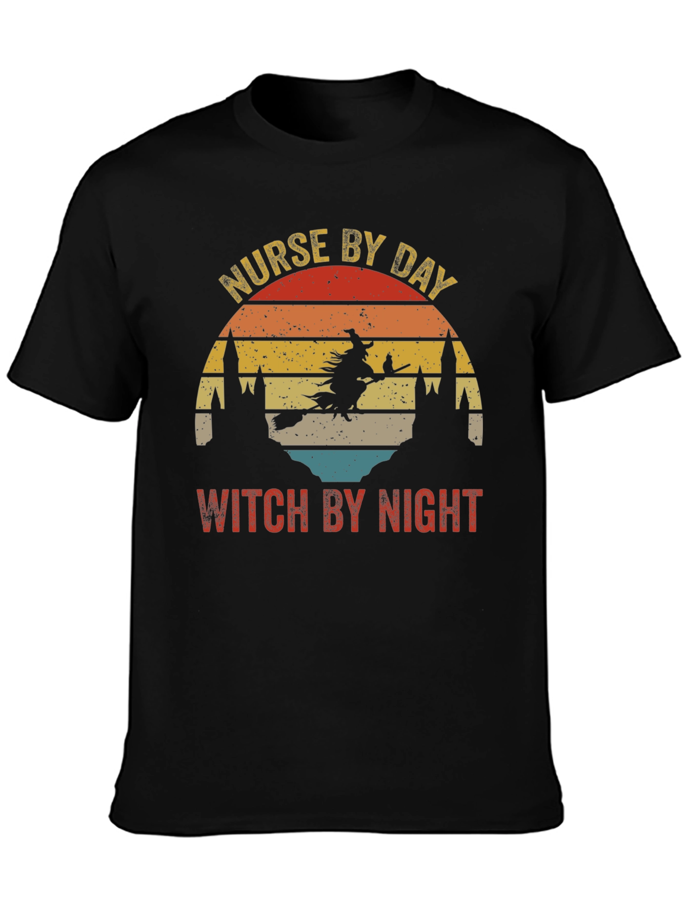 Nurse by Day Witch by Night Graphic Tee