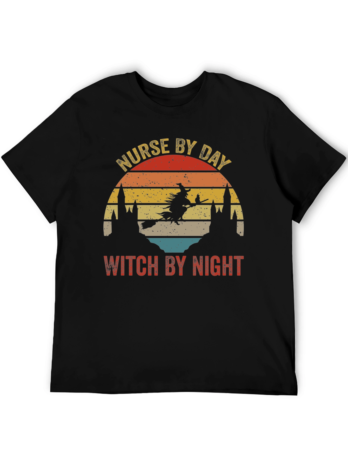 Nurse by Day Witch by Night Graphic Tee